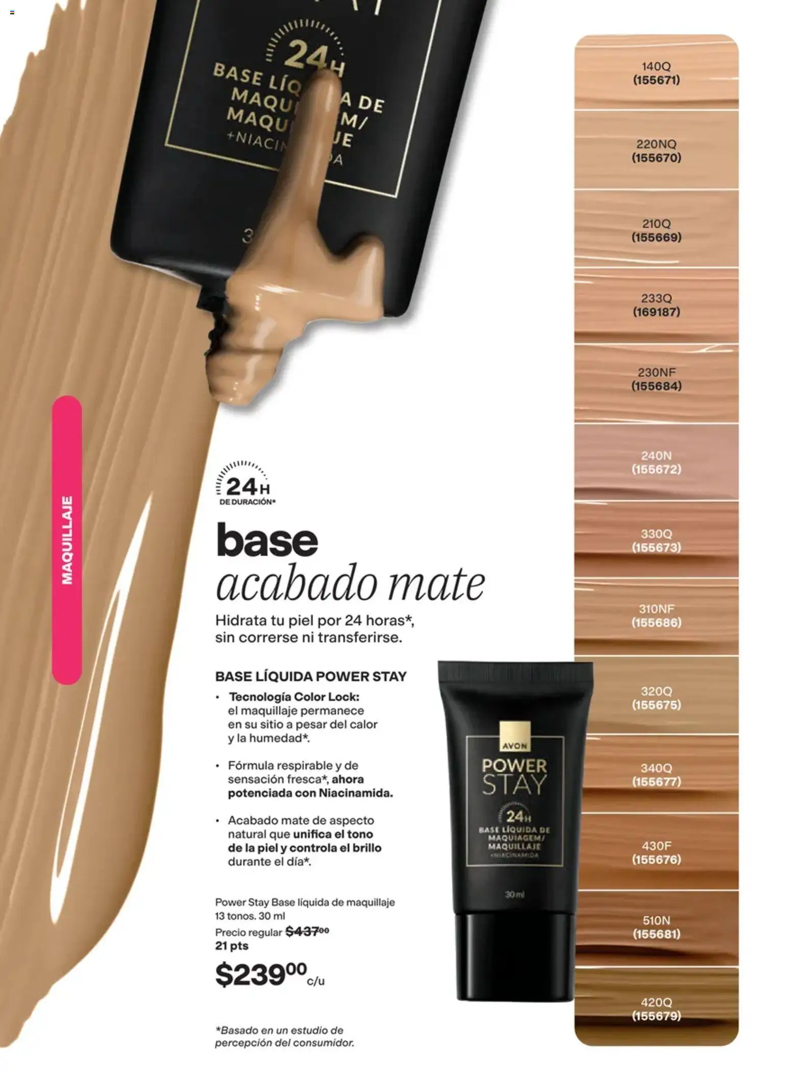 Nuevas ofertas de AVON válidas en toda la República Mexicana desde el 02/10/2026. ¡Encuentra las mejores ofertas en AVON campaña 15 2026! | Página: 18 | Productos: Brillo, Mate, Maquillaje