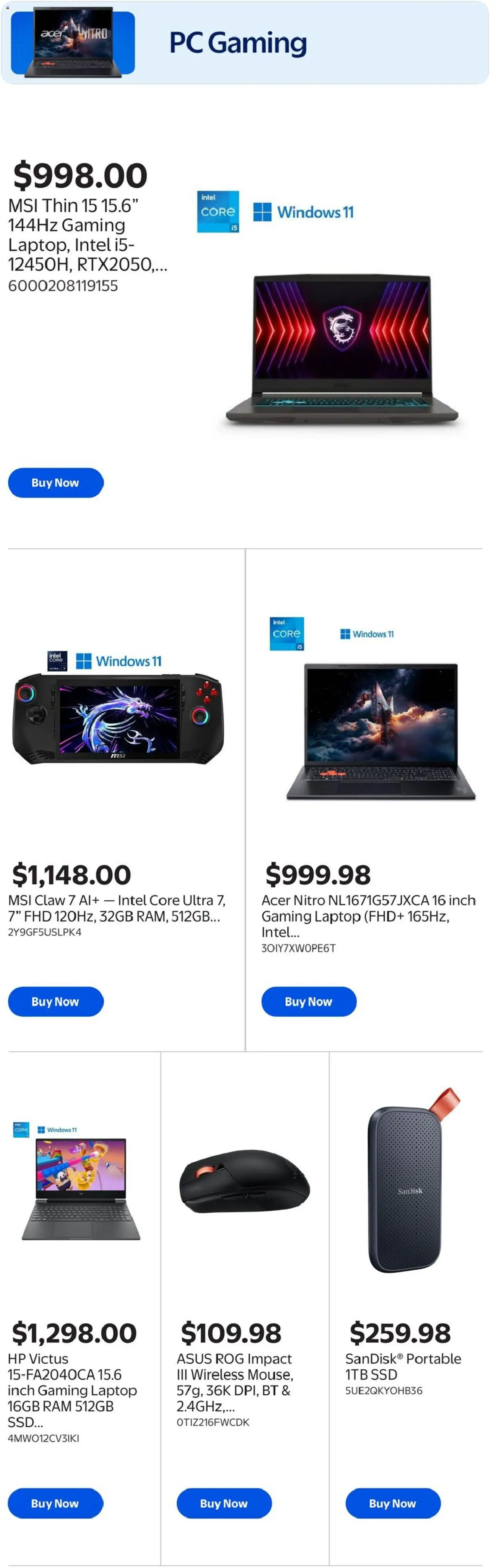Walmart flyer valid from 28.05.2026 | Page: 4 | Products: PC