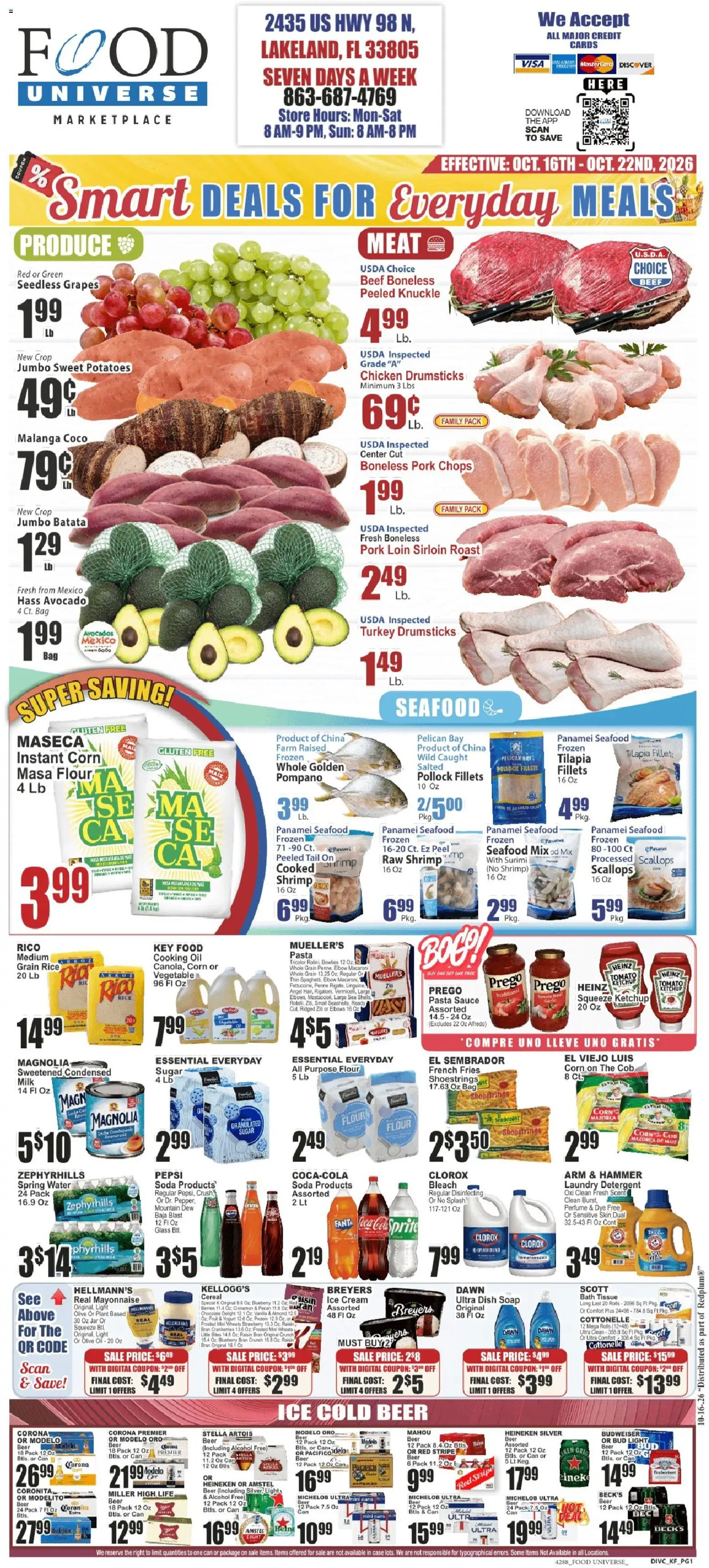 Food Universe Weekly Ad - valid from 10/16/2026 | Page: 1