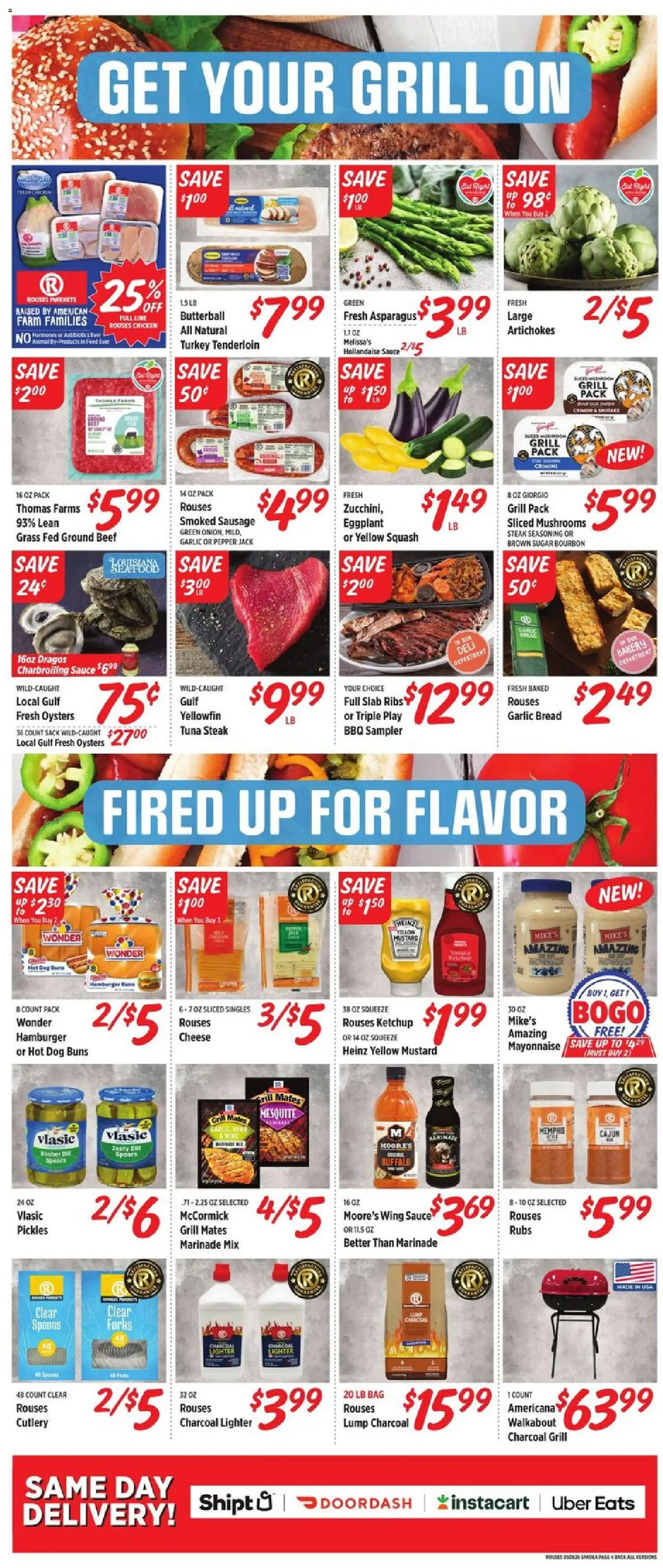 Rouses Weekly Ad - LA - valid from 06.05.2026 | Page: 6 | Products: Sauce, Sausage, Garlic, Eggplant