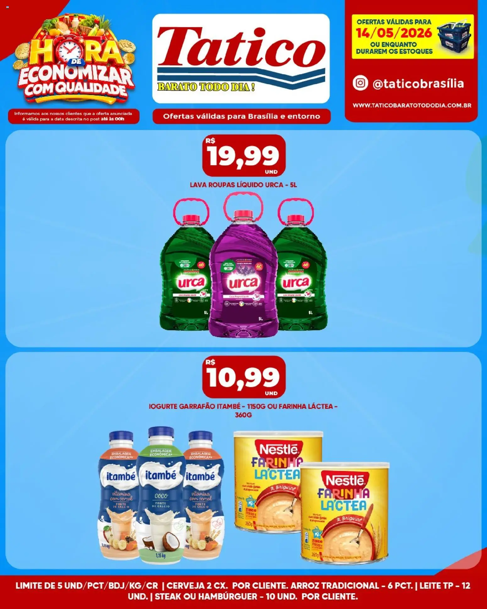 Tatico Folheto - válido de 15.05.2026 | Página: 33 | Produtos: Farinha láctea, Iogurte, Cerveja, Arroz