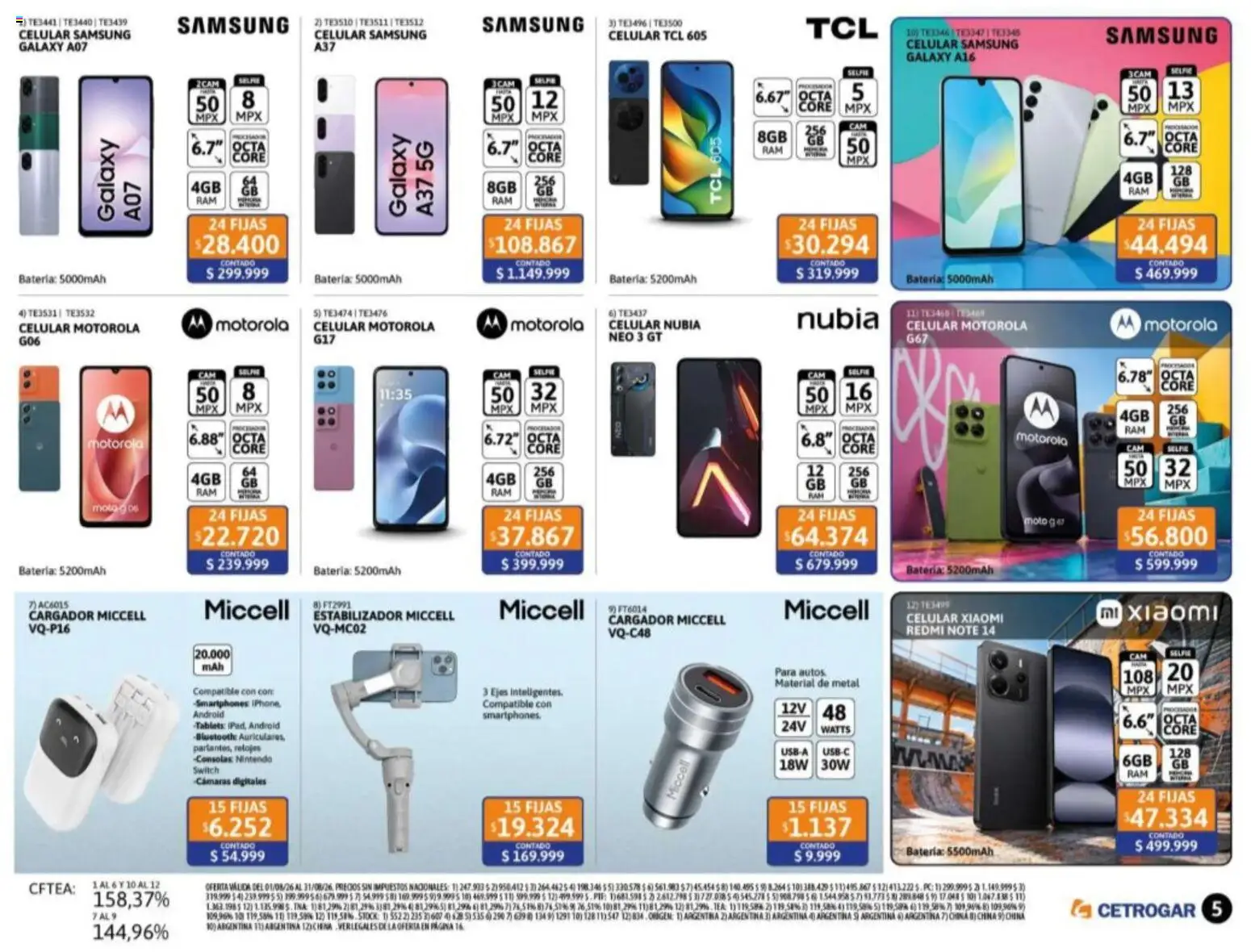 Cetrogar catálogo │ válido desde el 04/08/2026 | Página: 4 | Productos: Batería, Cargador