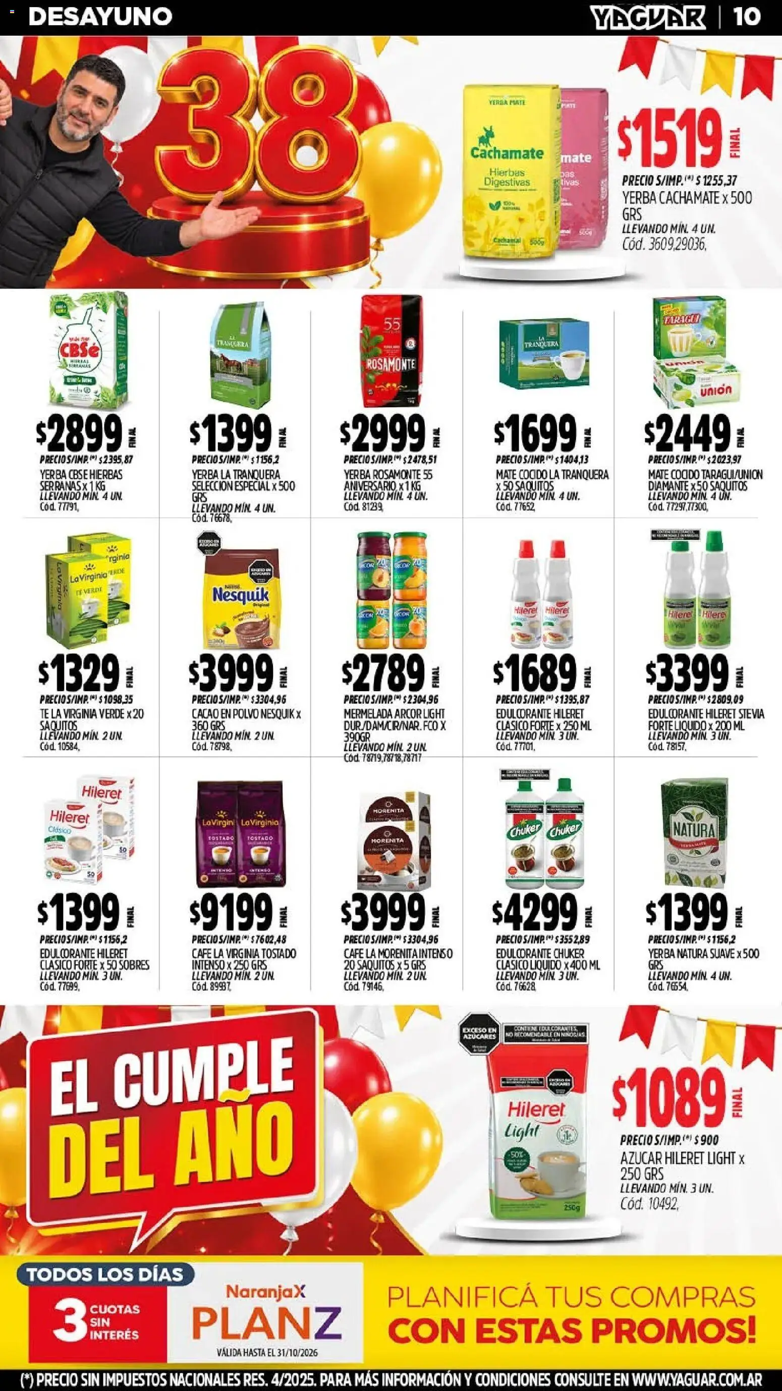 Yaguar - Oferta Semanal Trelew │ válido desde el 12/10/2026 | Página: 11
