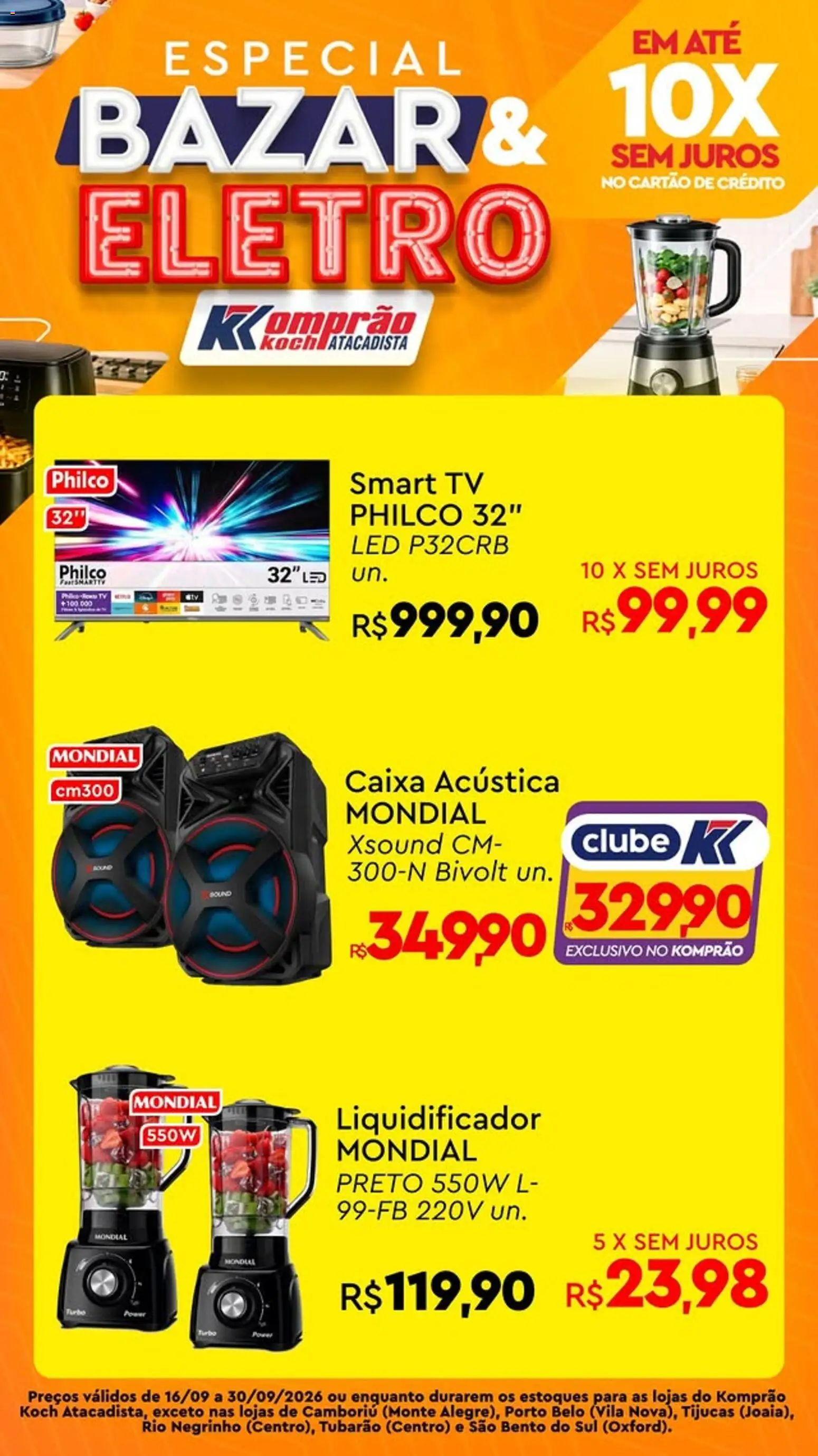 Komprao Atacadista Folheto - válido de 16/09/2026 | Página: 2 | Produtos: smart TV, Caixa acústica, Caixa, Tv
