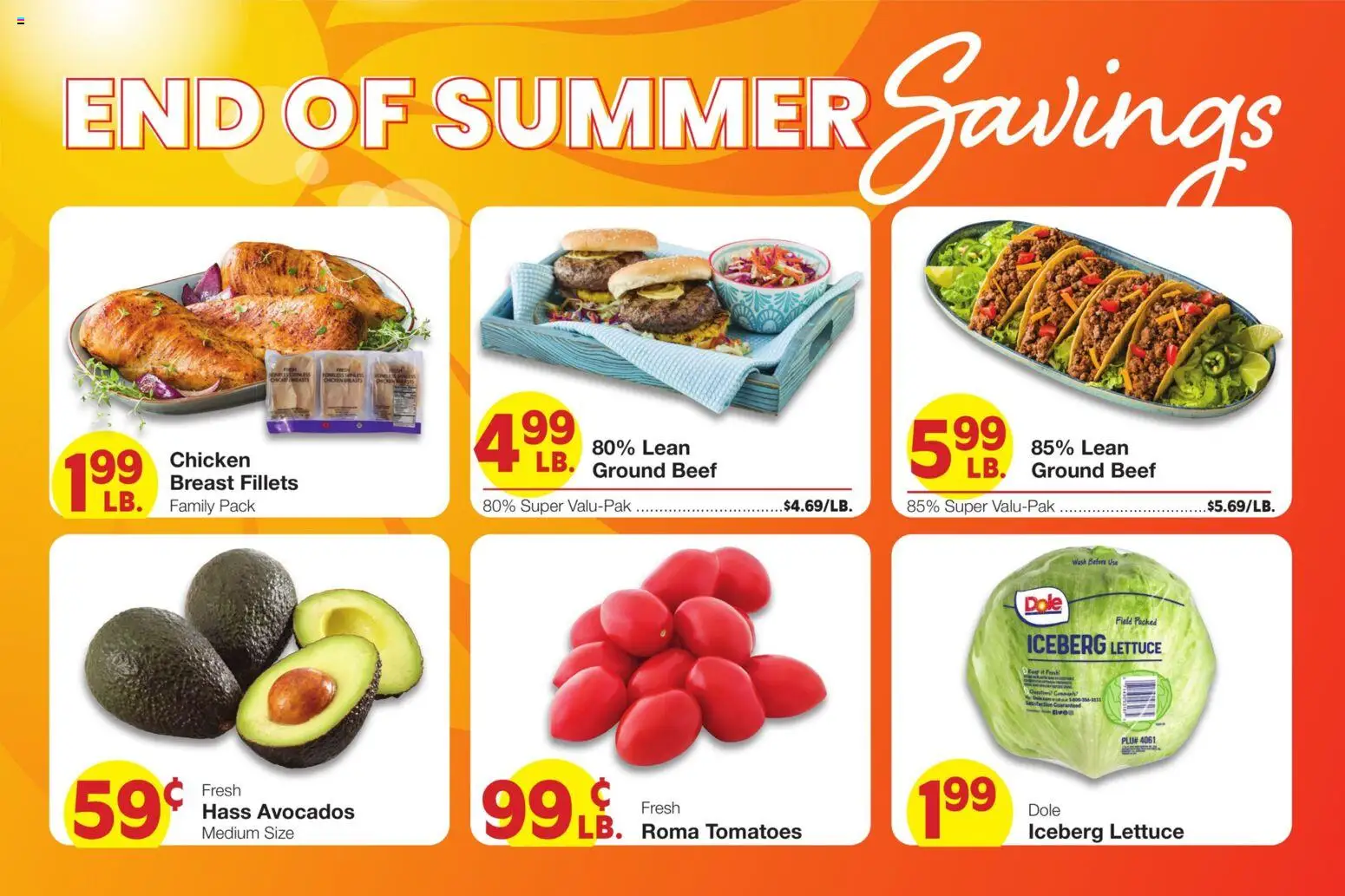 United Supermarkets Weekly Ad - valid from 09/02/2026 | Page: 2 | Products: Lettuce, Tomatoes, Beef, Iceberg lettuce