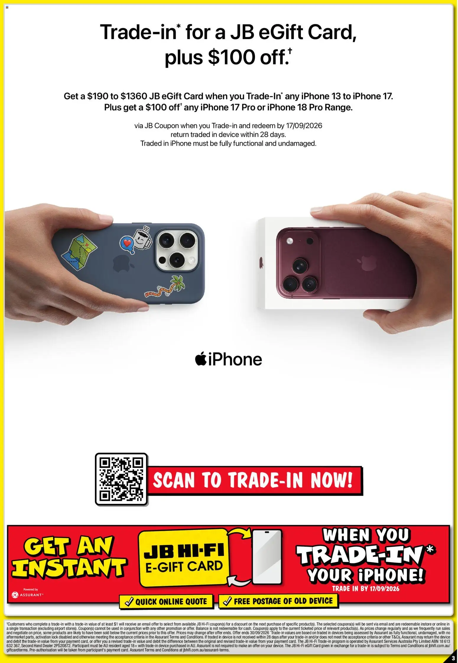 JB Hi-Fi catalogue - valid from 12/09/2026 | Page: 3 | Products: Device, Iphone