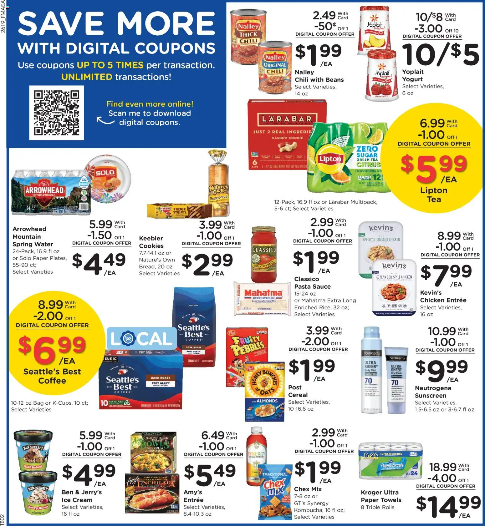 Fred Meyer Weekly Ad - valid from 10.06.2026 | Page: 7 | Products: Green Tea, Pasta, Water, Sauce