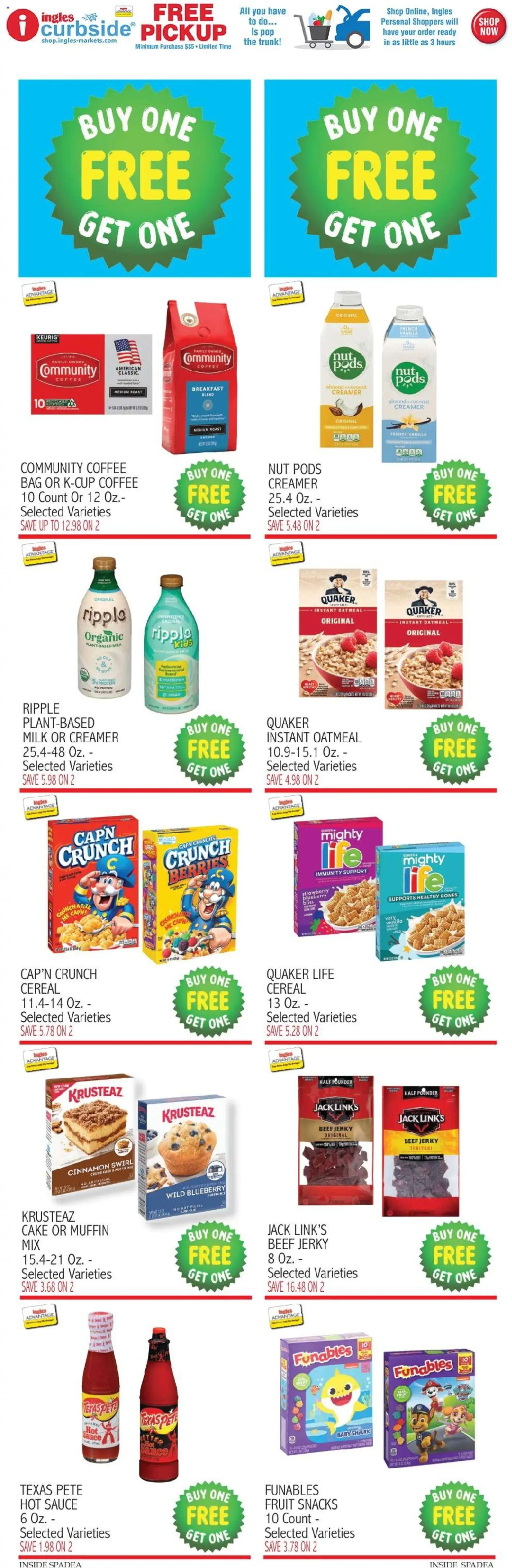 Ingles - Weekly flyer - valid from 10.06.2026 | Page: 10 | Products: Milk, Coffee, Beef, Bag