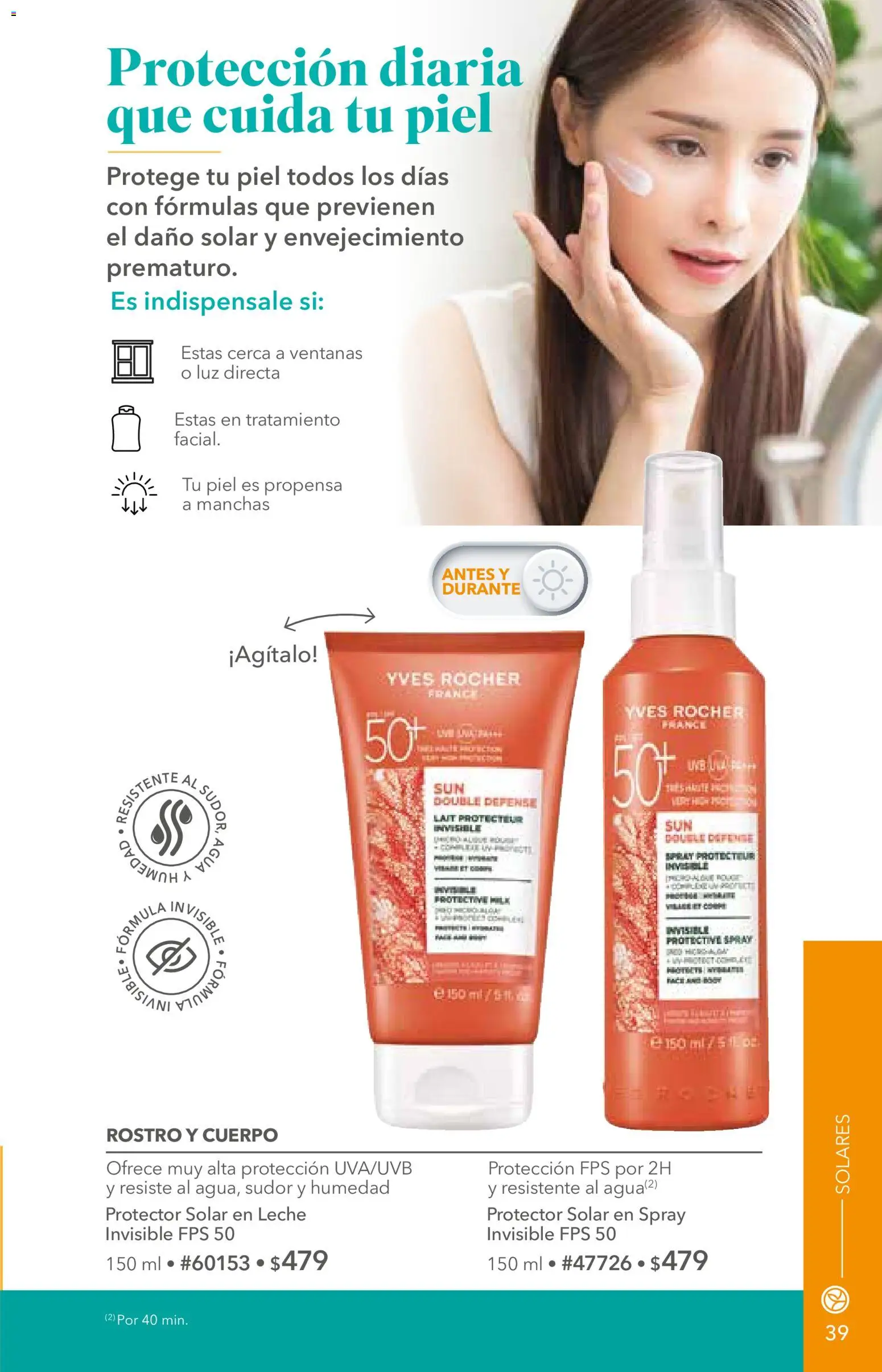 Nuevas ofertas de Yves Rocher válidas en toda la República Mexicana desde el 06/10/2026. ¡Encuentra las mejores ofertas en Yves Rocher campaña 14 2026! | Página: 39 | Productos: Agua, Leche, Protector solar