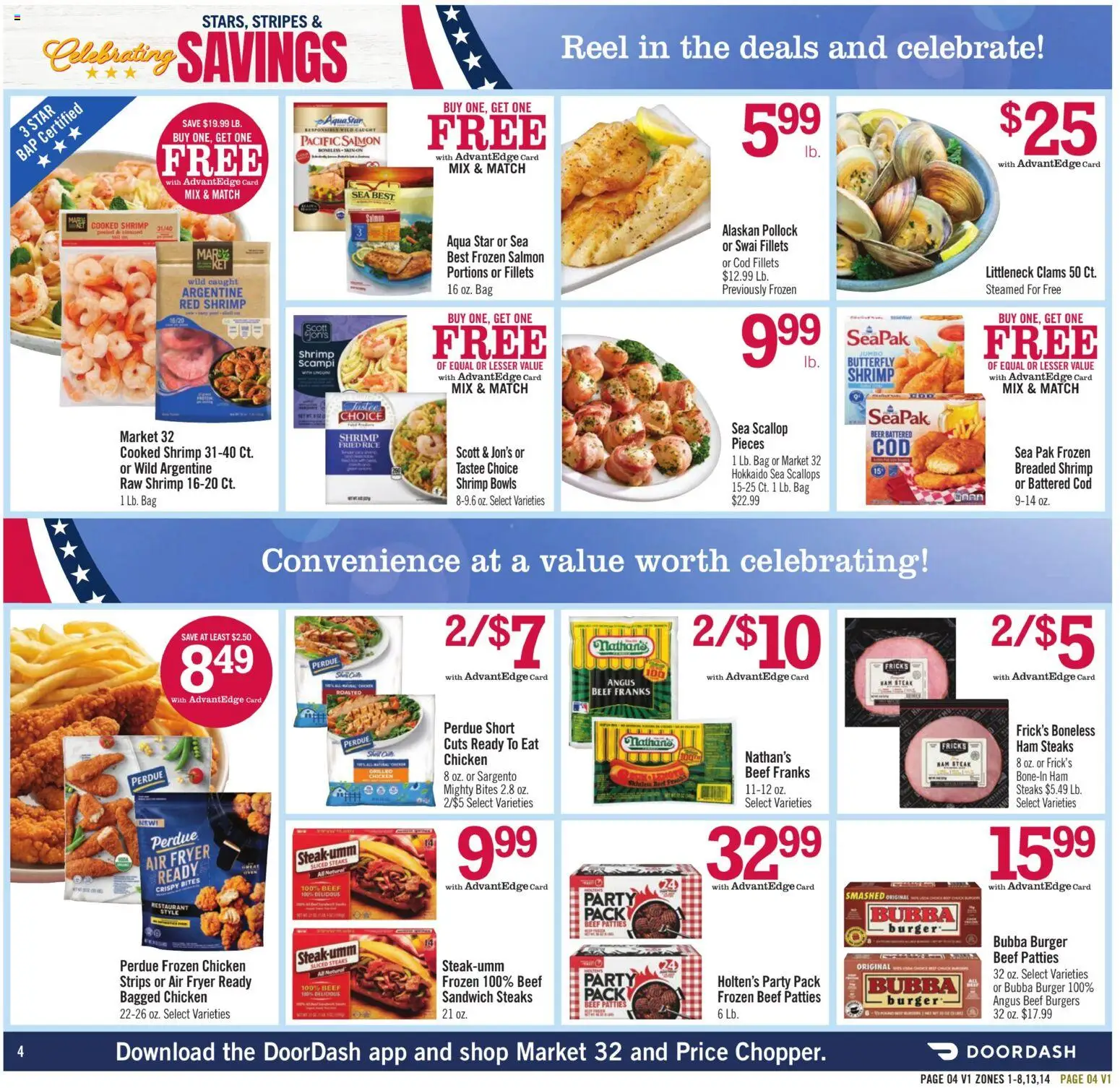 Price Chopper Weekly Ad - valid from 08/16/2026 | Page: 4 | Products: Alaskan pollock, Air fryer, Bag, Salmon