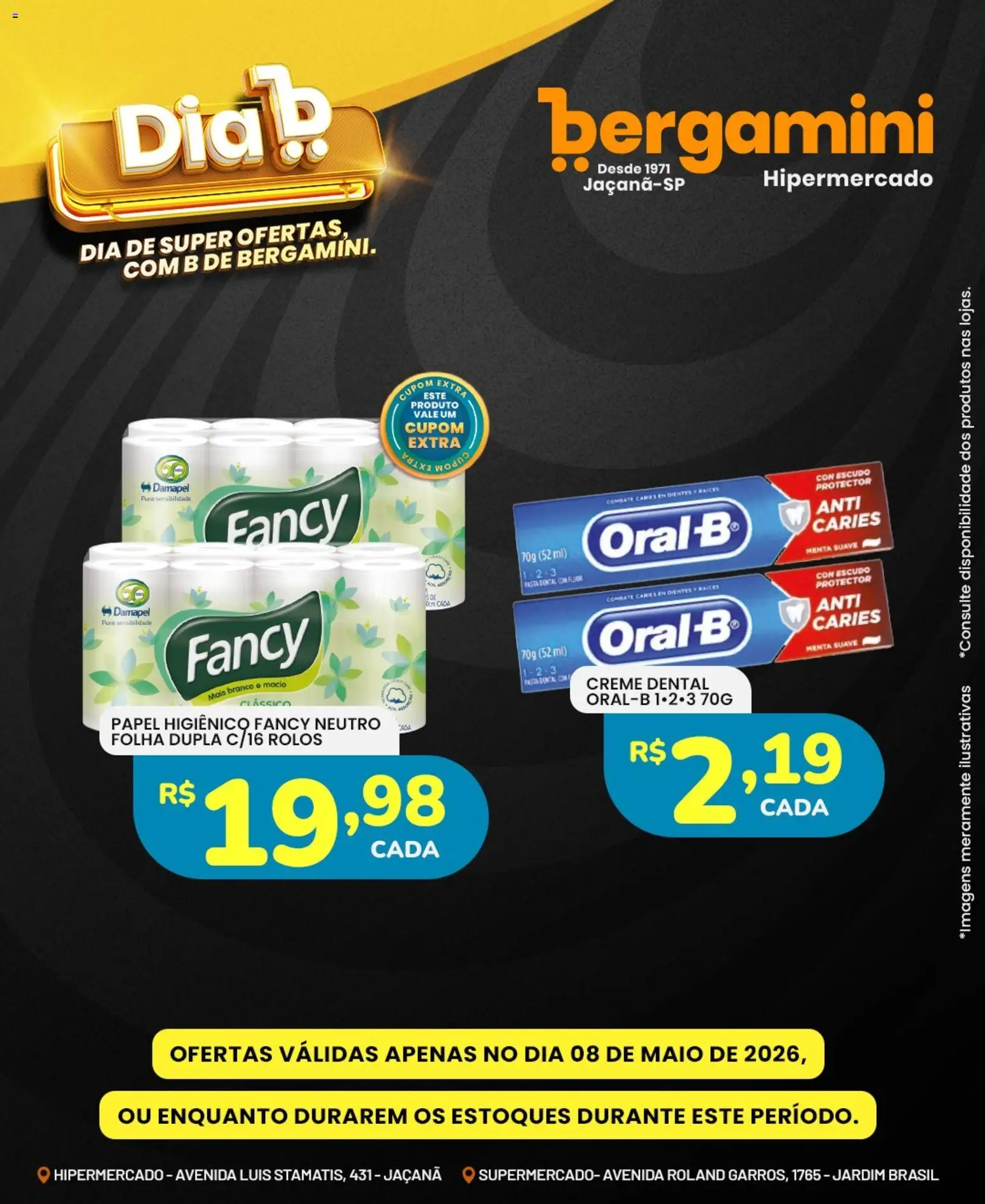 Supermercado Bergamini Folheto - válido de 08.05.2026 | Página: 16 | Produtos: Maiô, Pasta, Creme, Creme dental