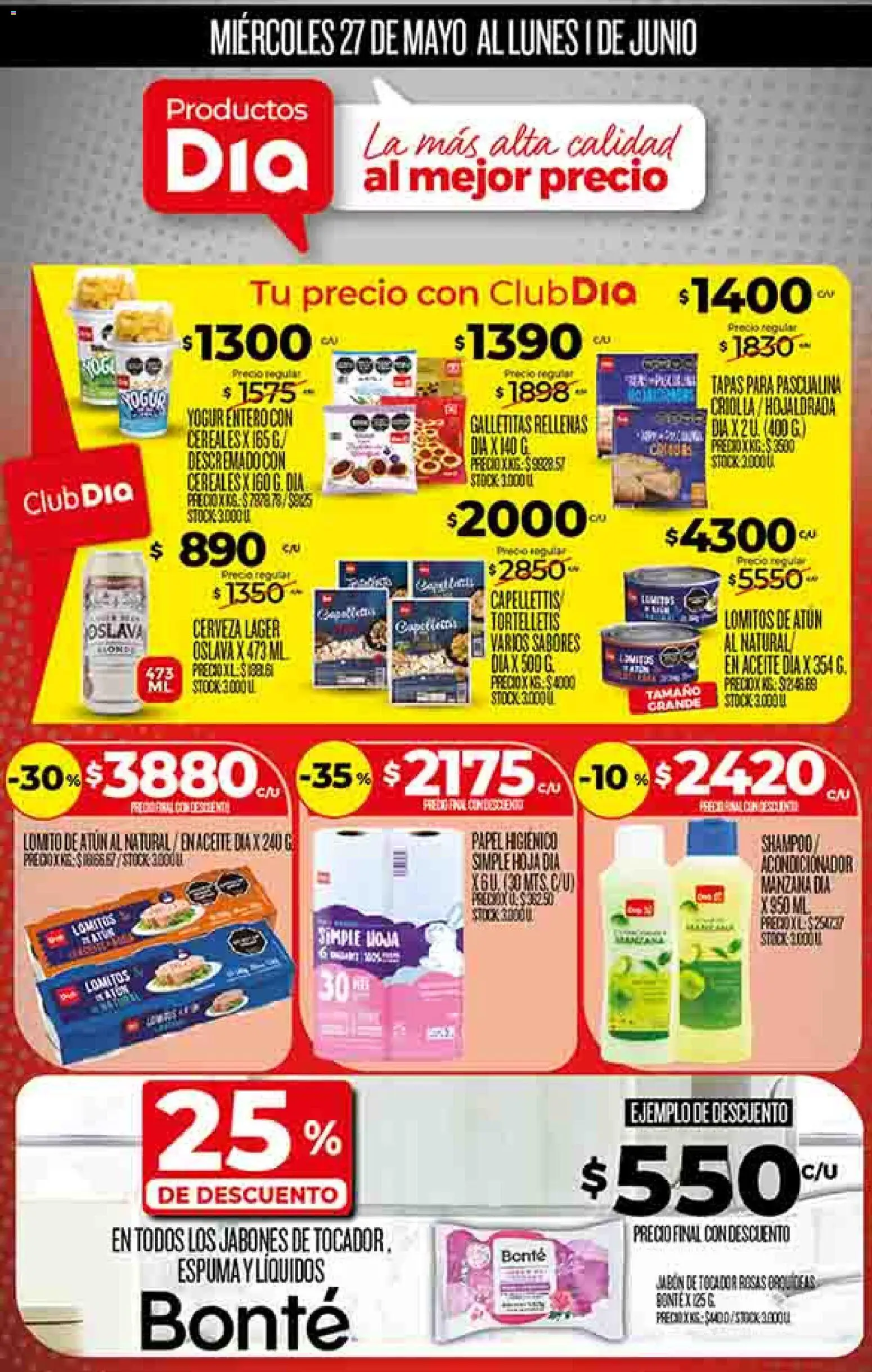 Dia - Ofertas │ válido desde el 27.05.2026 | Página: 34 | Productos: Galletitas, Aceite, Espuma, Cerveza