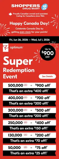 Preview of Shoppers - Event from shop Shoppers valid from Jun 26, 2026