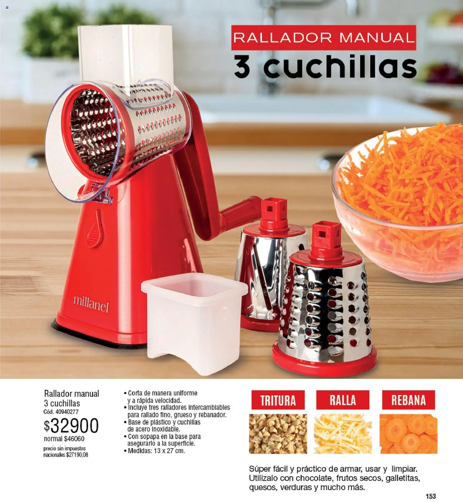 Millanel - Catálogo │ válido desde el 20/07/2026 | Página: 177 | Productos: Rallador, Verduras, Sopapa