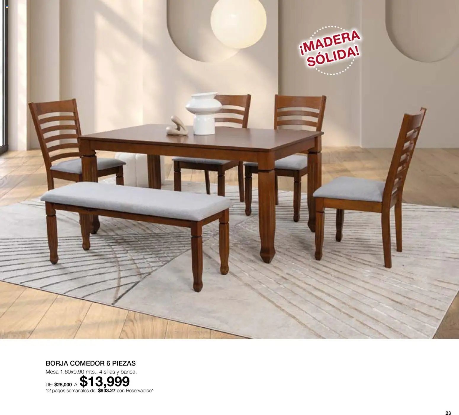 Nuevas ofertas de Muebles Dico válidas en toda la República Mexicana desde el 01/08/2026. ¡Encuentra las mejores ofertas en Muebles Dico catálogo! | Página: 23 | Productos: Mesa