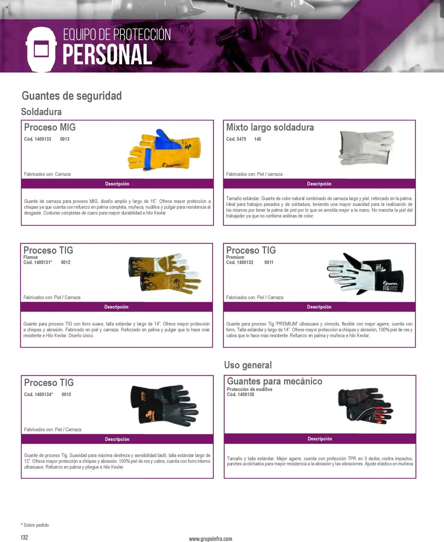 Nuevas ofertas de Infra válidas en toda la República Mexicana desde el 01/01/2026. ¡Encuentra las mejores ofertas en Infra catálogo! | Página: 134 | Productos: Guantes, Res, Flexible, Guante
