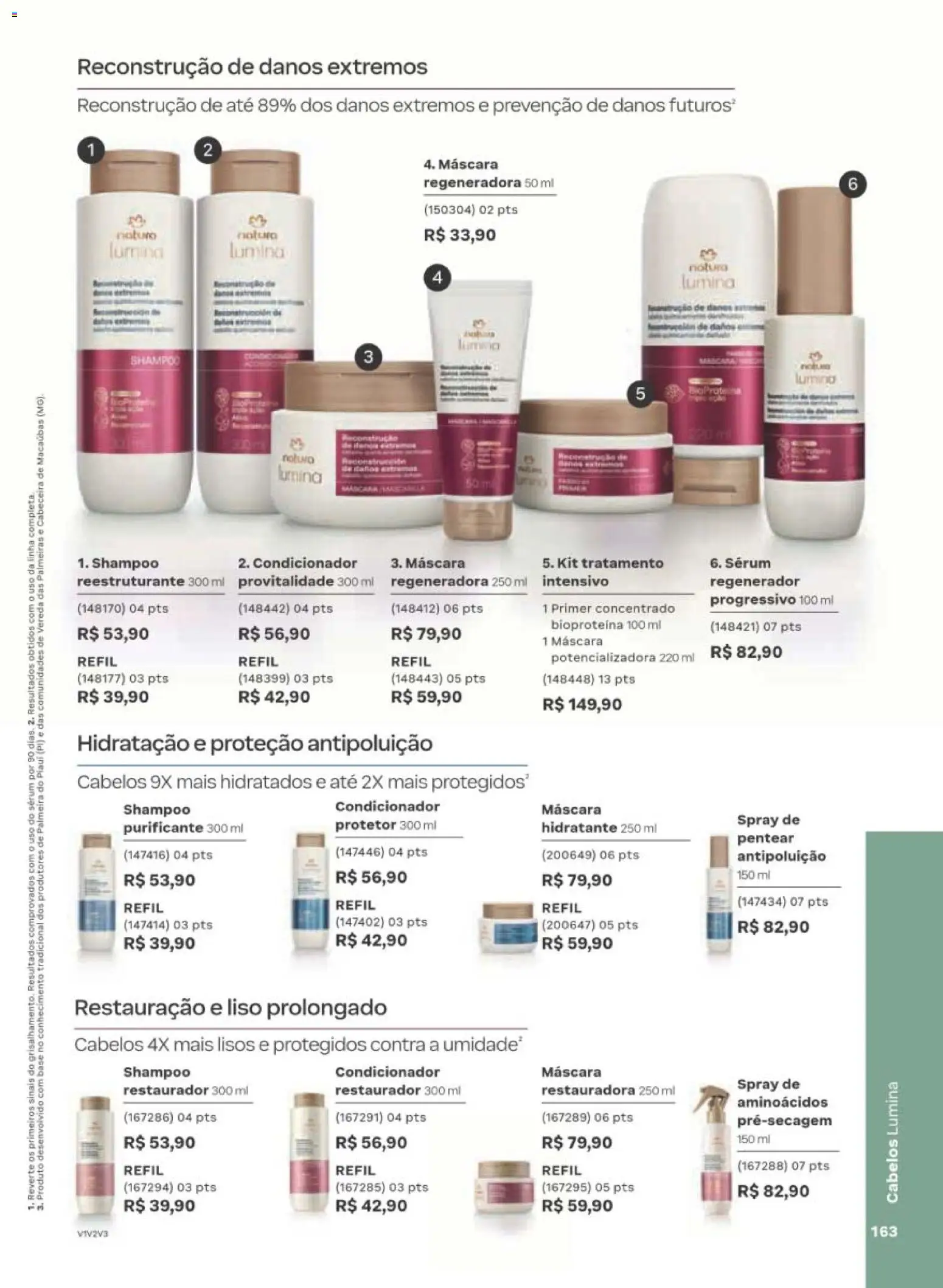 Natura Folheto - válido de 29/06/2026 | Página: 163 | Produtos: Shampoo, Condicionador, Base, Sérum