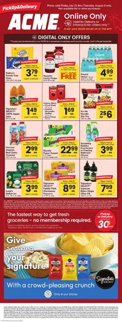 Preview of Acme weekly ads valid from 07/31/2026