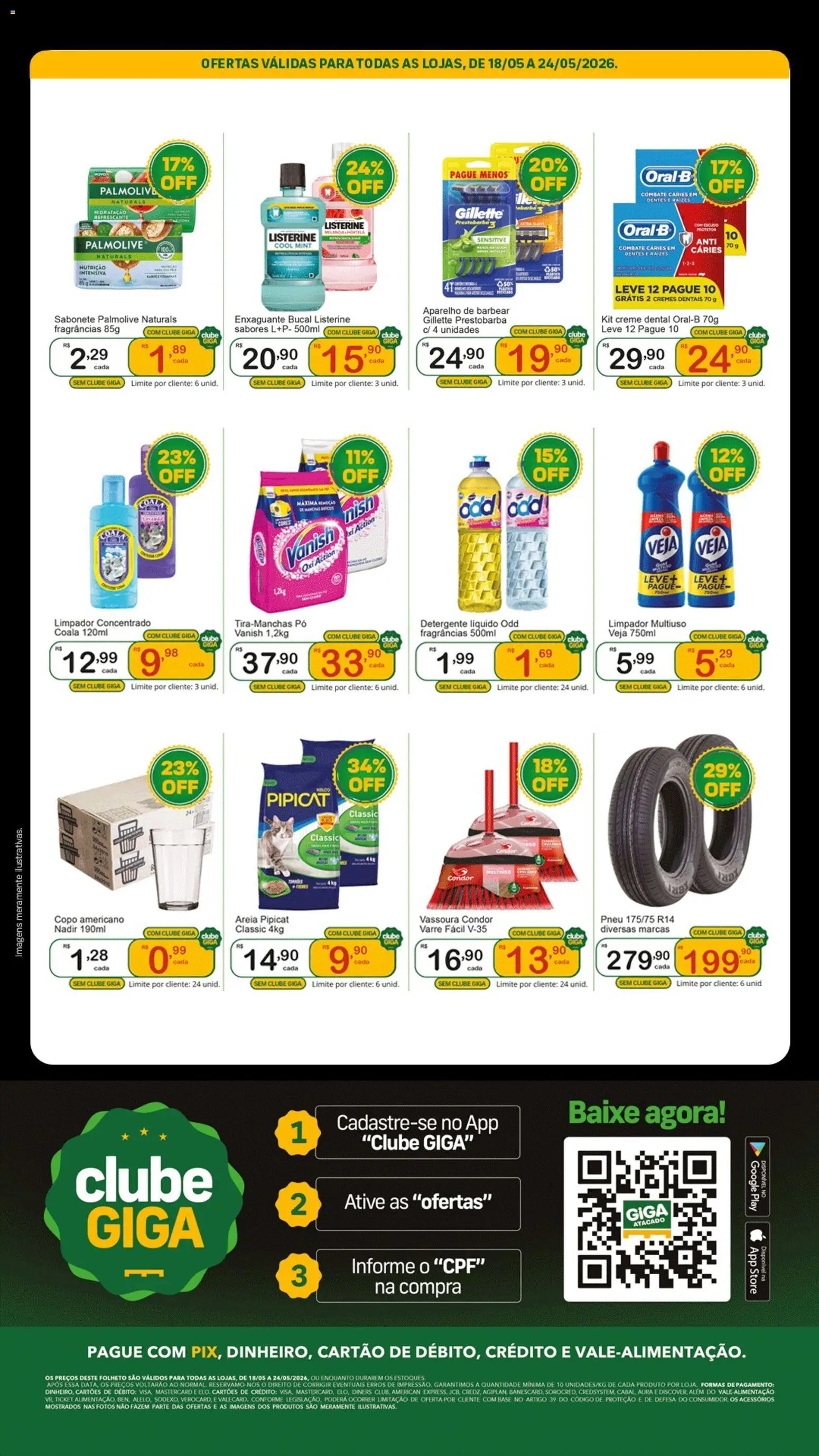 GIGA Atacado Folheto - válido de 18.05.2026 | Página: 4 | Produtos: Pneu, Base, Creme, Creme dental