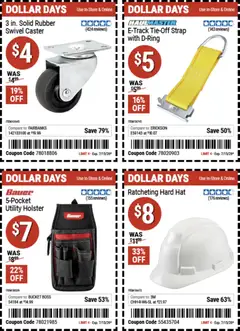 Preview of Harbor Freight weekly ads valid from 07/02/2026 | Page: 2 | Products: Swivel, Caster, Holster, Hat