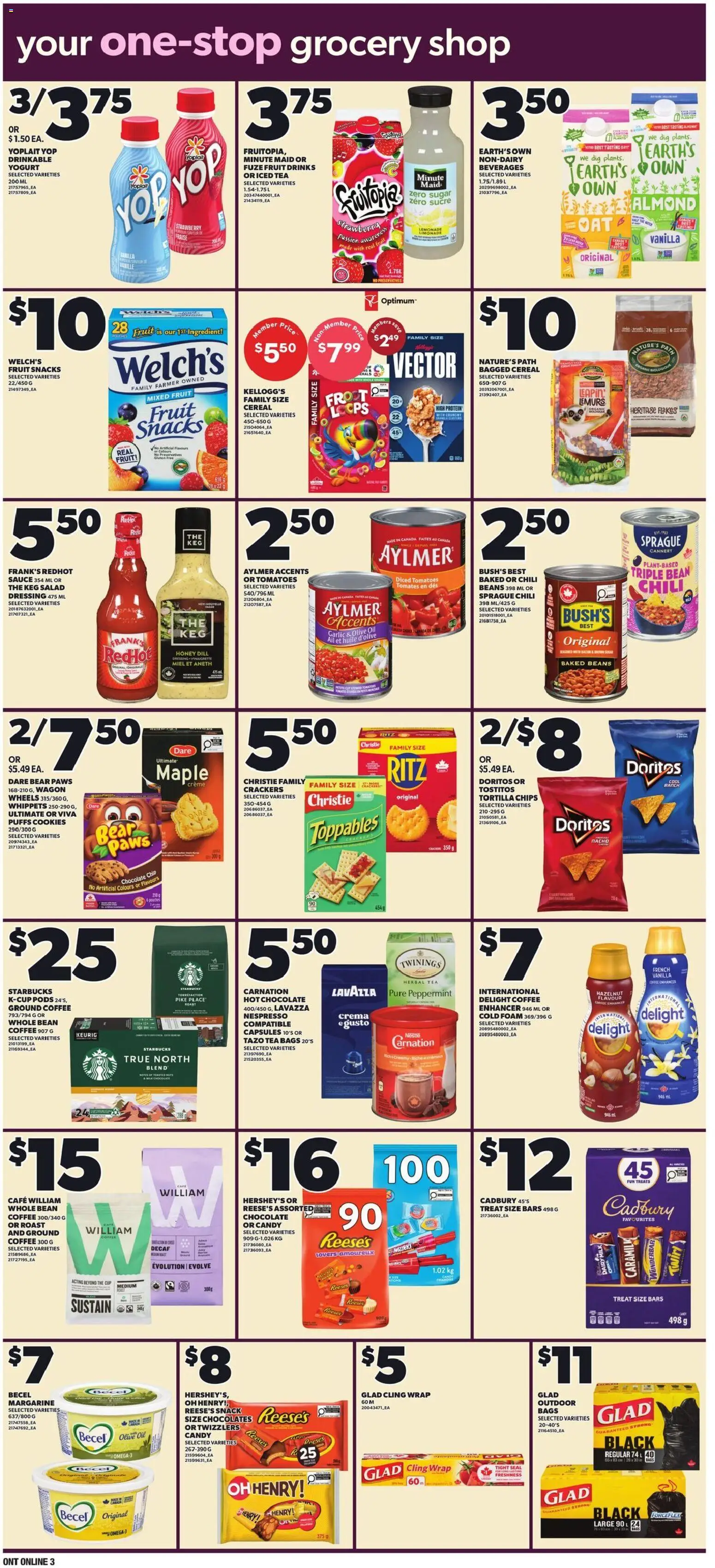 Loblaws flyer valid from Sep 3, 2026 | Page: 8 | Products: Sugar, Yogurt, Oil, Protein