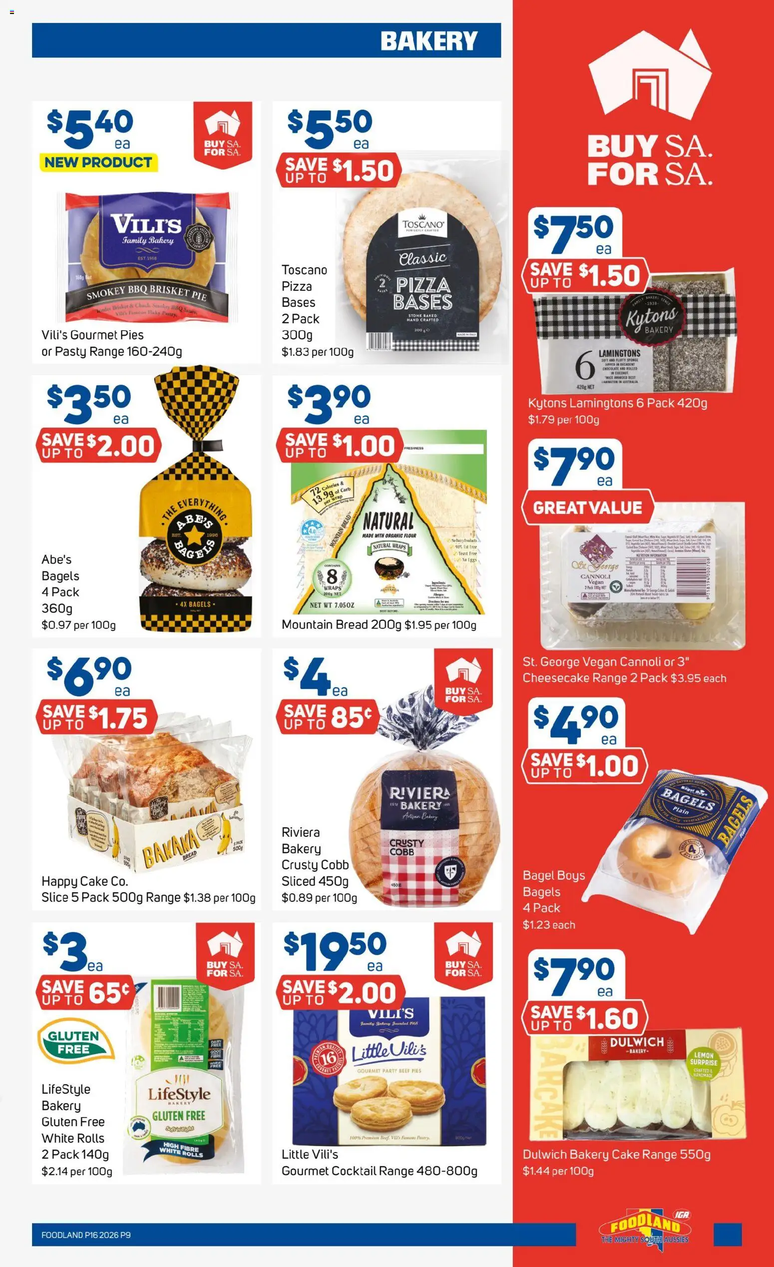 Foodland catalogue - valid from 15.04.2026 | Page: 9 | Products: Handmade, Eggs, Flour, Sponge
