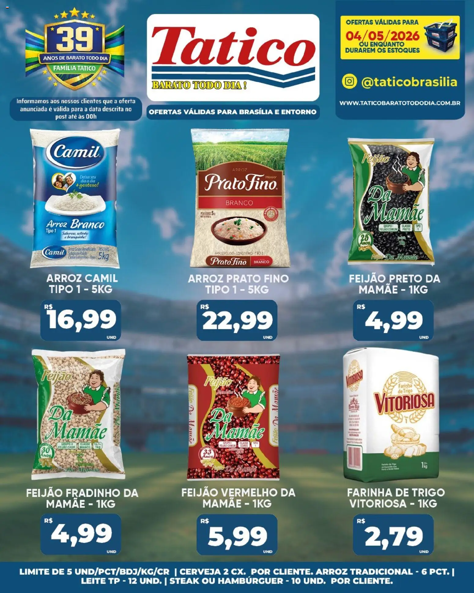 Tatico Folheto - válido de 05.05.2026 | Página: 35 | Produtos: Feijão, Leite, Cerveja, Arroz