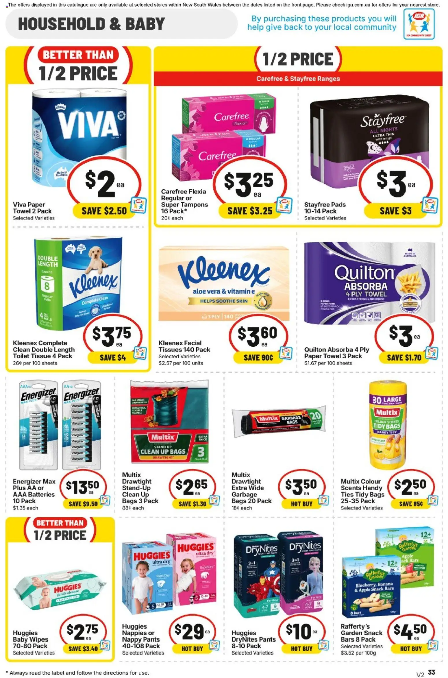IGA catalogue - valid from 17.06.2026 | Page: 31 | Products: Toilet, Household, Garbage bags, Pants