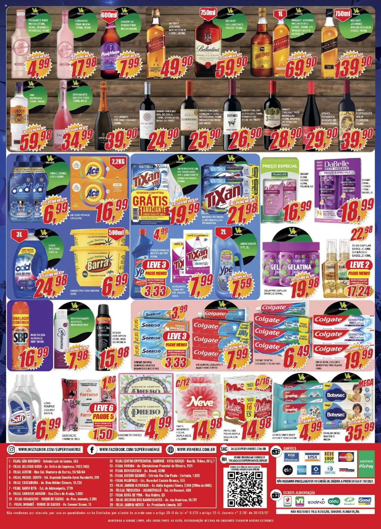 Vianense Folheto - válido de 22.05.2026 | Página: 4 | Produtos: Detergente, Lenço, Sabonete, Amaciante