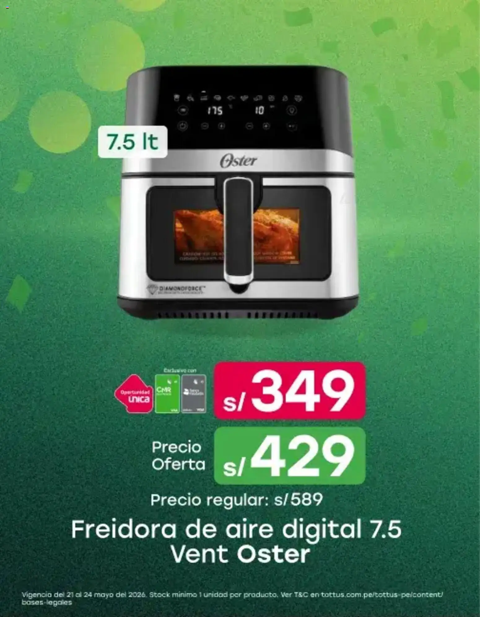 Catálogo Tottus válido desde 21.05.2026 | Página: 1 | Productos: Freidora