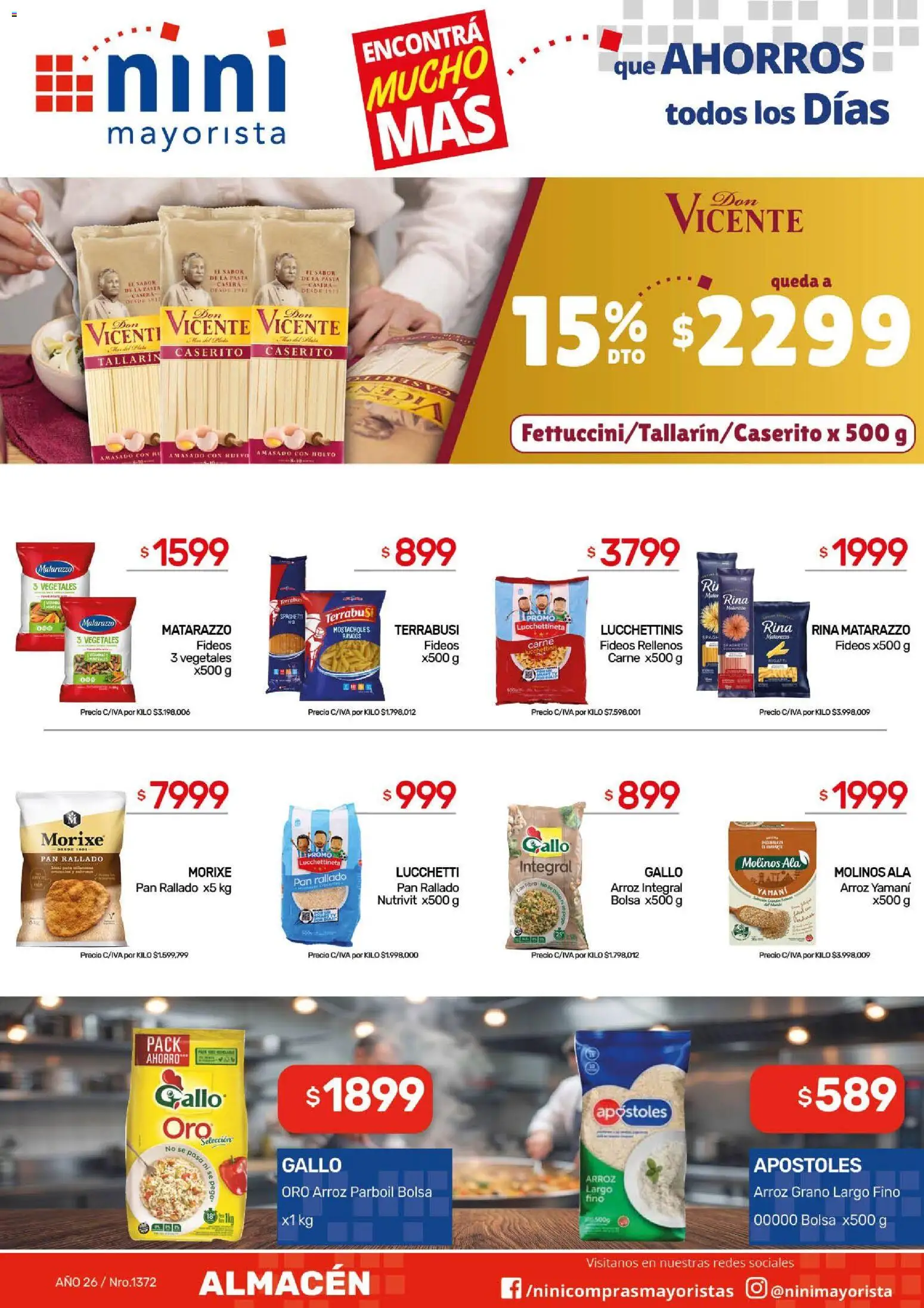 NINI Mayorista ofertas │ válido desde el 10/08/2026 | Página: 27 | Productos: Carne, Huevo, Arroz, Pan rallado