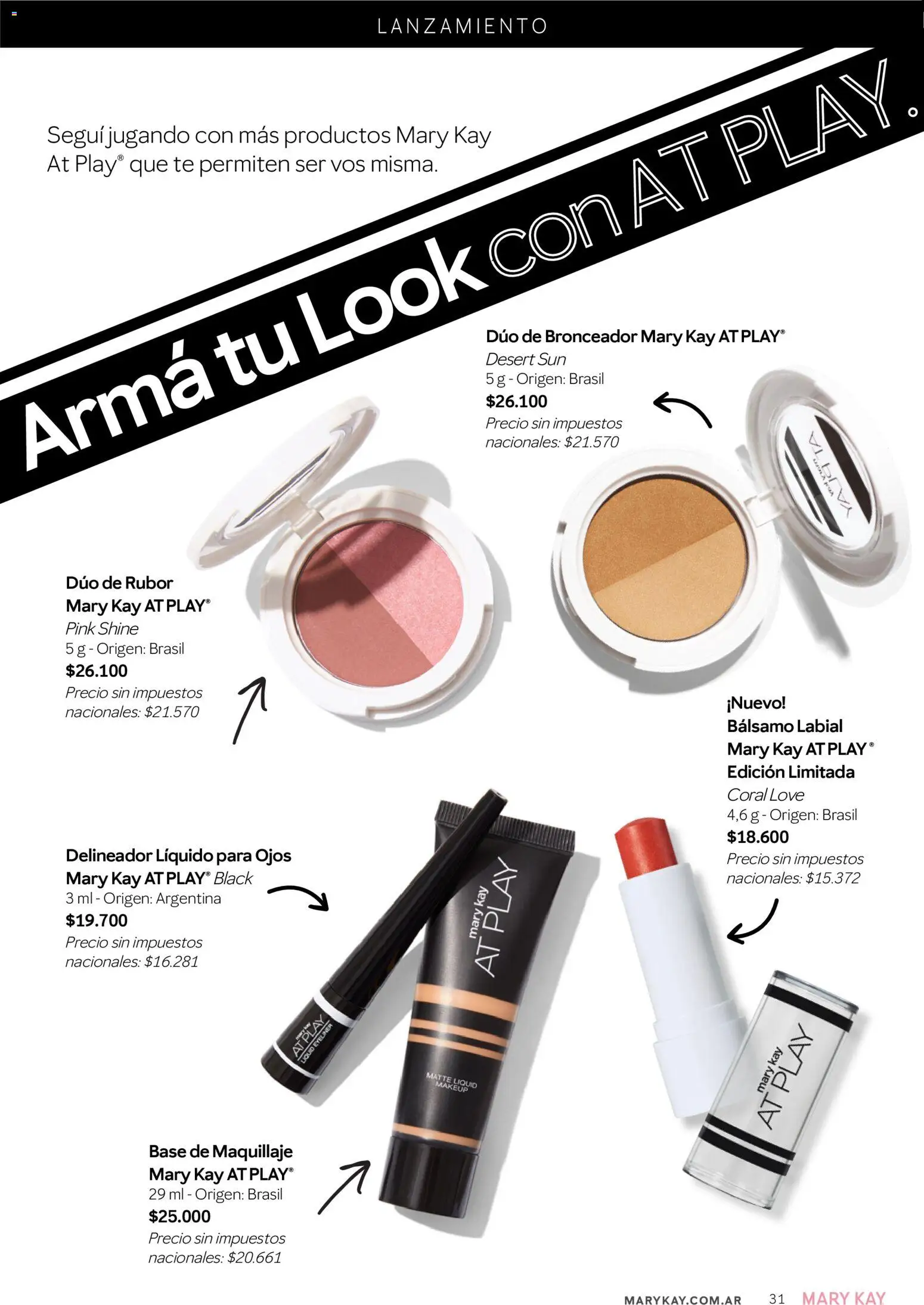 Mary Kay - Look Digital Otoño 2026 │ válido desde el 01/04/2026 | Página: 31 | Productos: Base de maquillaje, Bronceador, Delineador, Bálsamo labial