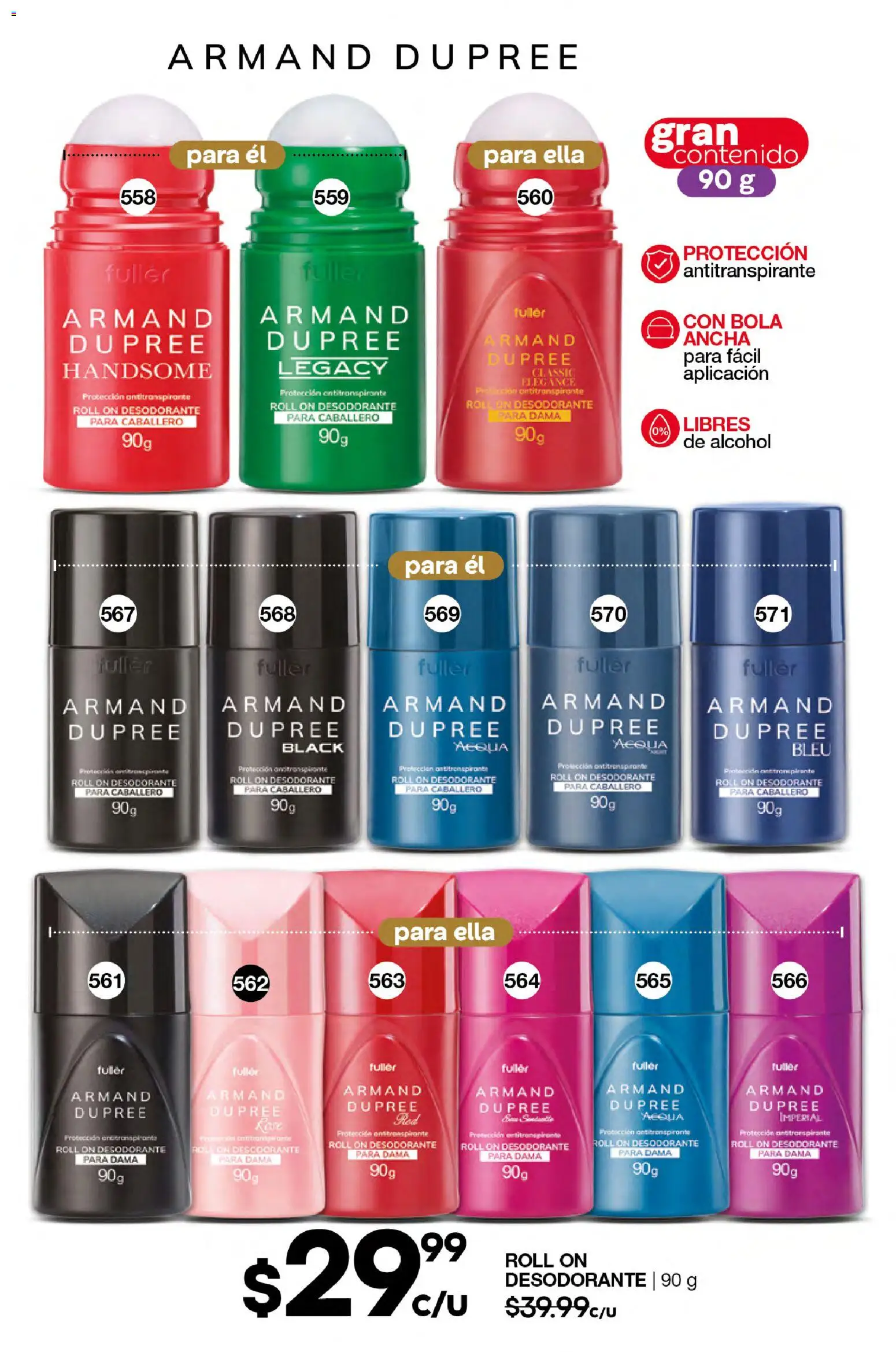 Nuevas ofertas de Fuller válidas en toda la República Mexicana desde el 18.03.2026. ¡Encuentra las mejores ofertas en Fuller campaña 25 2026! | Página: 172 | Productos: Desodorante, Antitranspirante