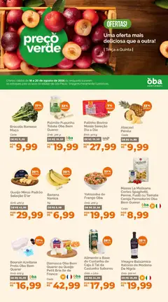 Oba Hortifruti - Ofertas da semana - Pré-Visualização do folheto da loja Oba Hortifruti, válido de 18/08/2026
