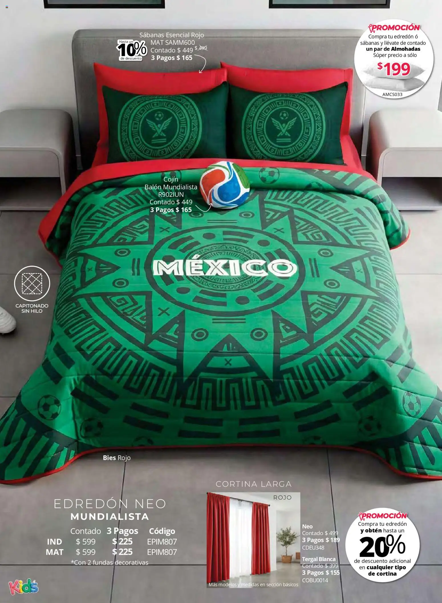 Nuevas ofertas de Colchas Concord válidas en toda la República Mexicana desde el 01.05.2026. ¡Encuentra las mejores ofertas en Colchas Concord catálogo Kids! | Página: 32 | Productos: Sabanas
