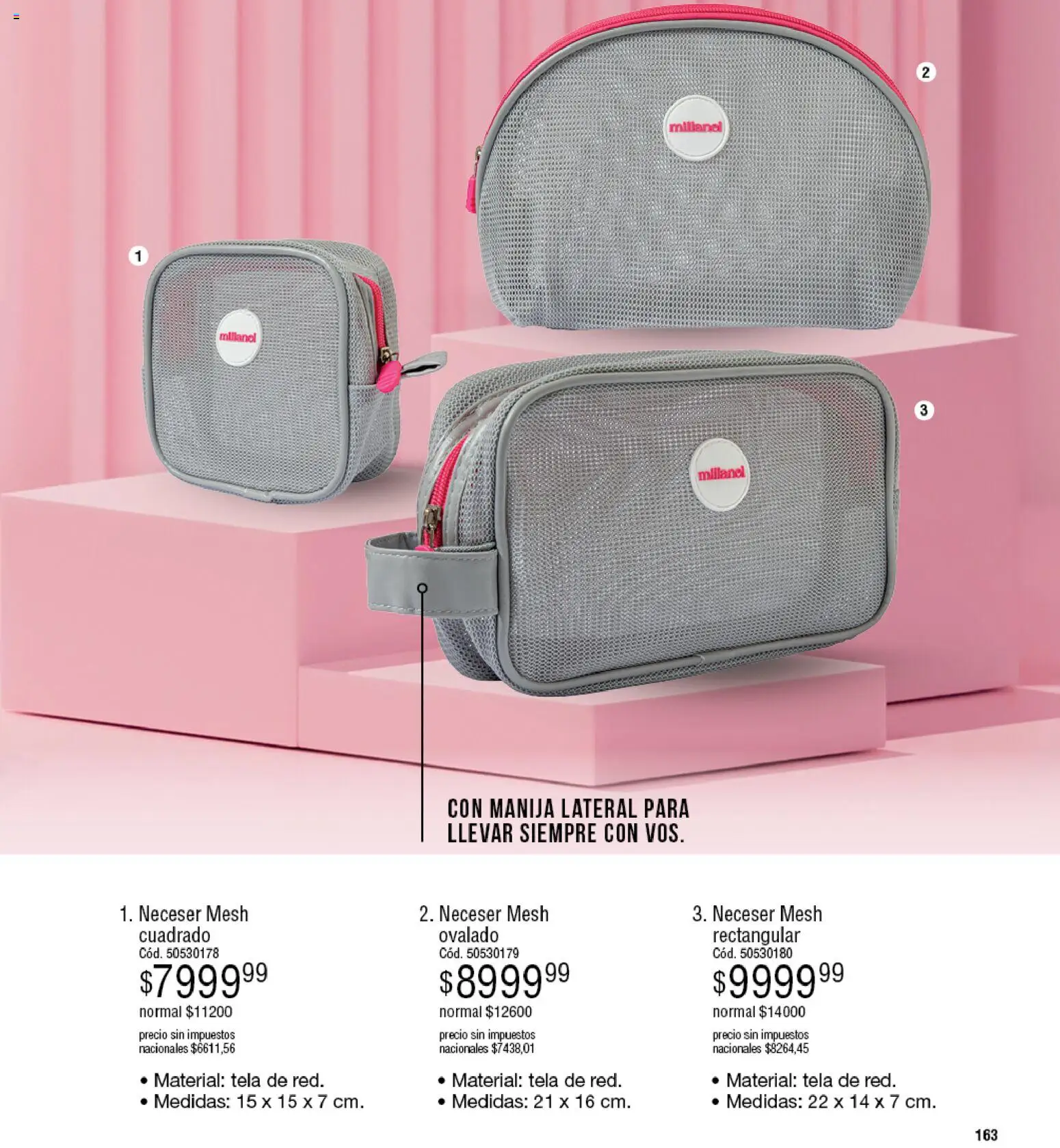 Millanel - Catálogo │ válido desde el 30/03/2026 | Página: 163 | Productos: Neceser