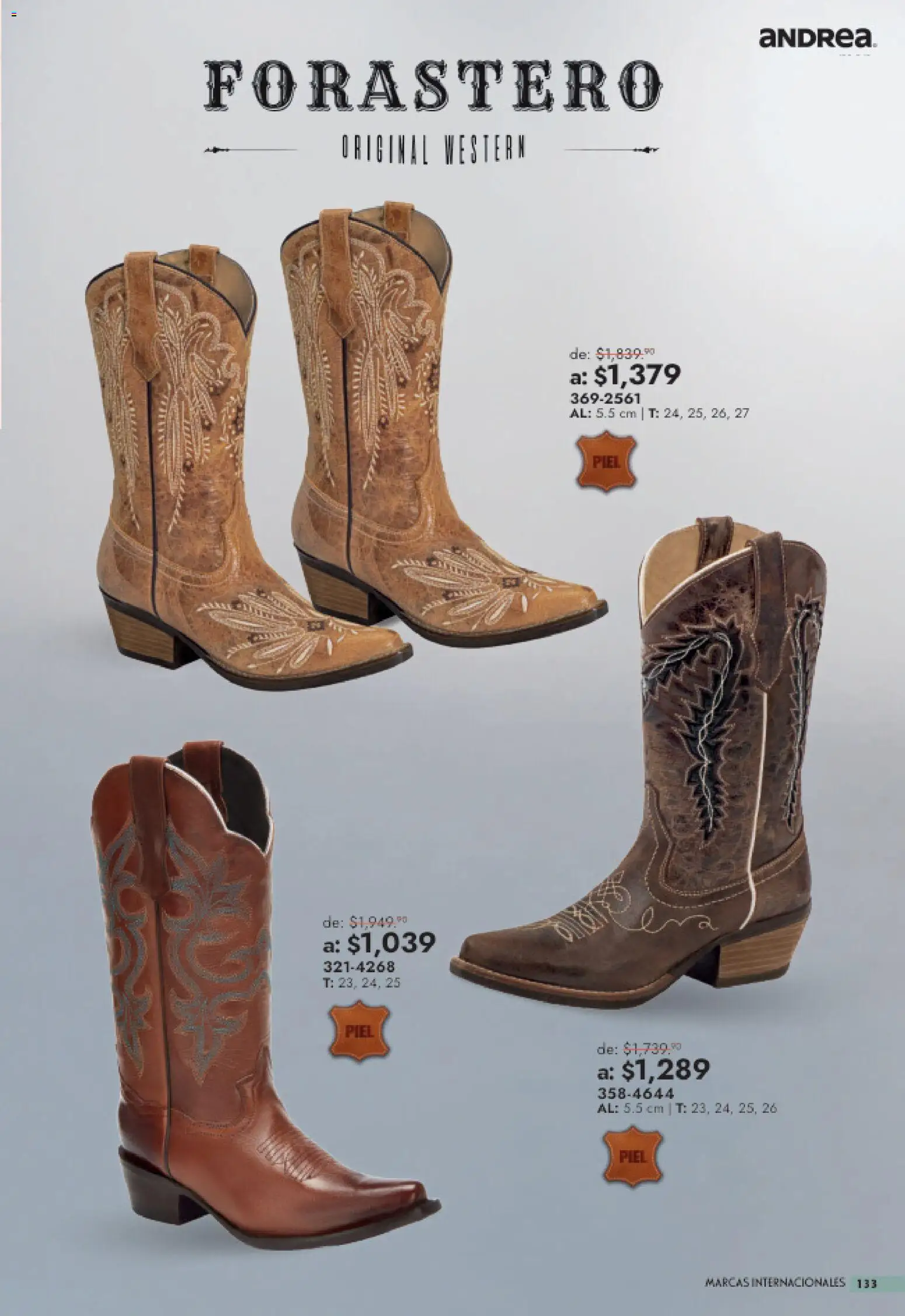 Nuevas ofertas de Andrea válidas en toda la República Mexicana desde el 26/07/2026. ¡Encuentra las mejores ofertas en Andrea catálogo Outlet! | Página: 133