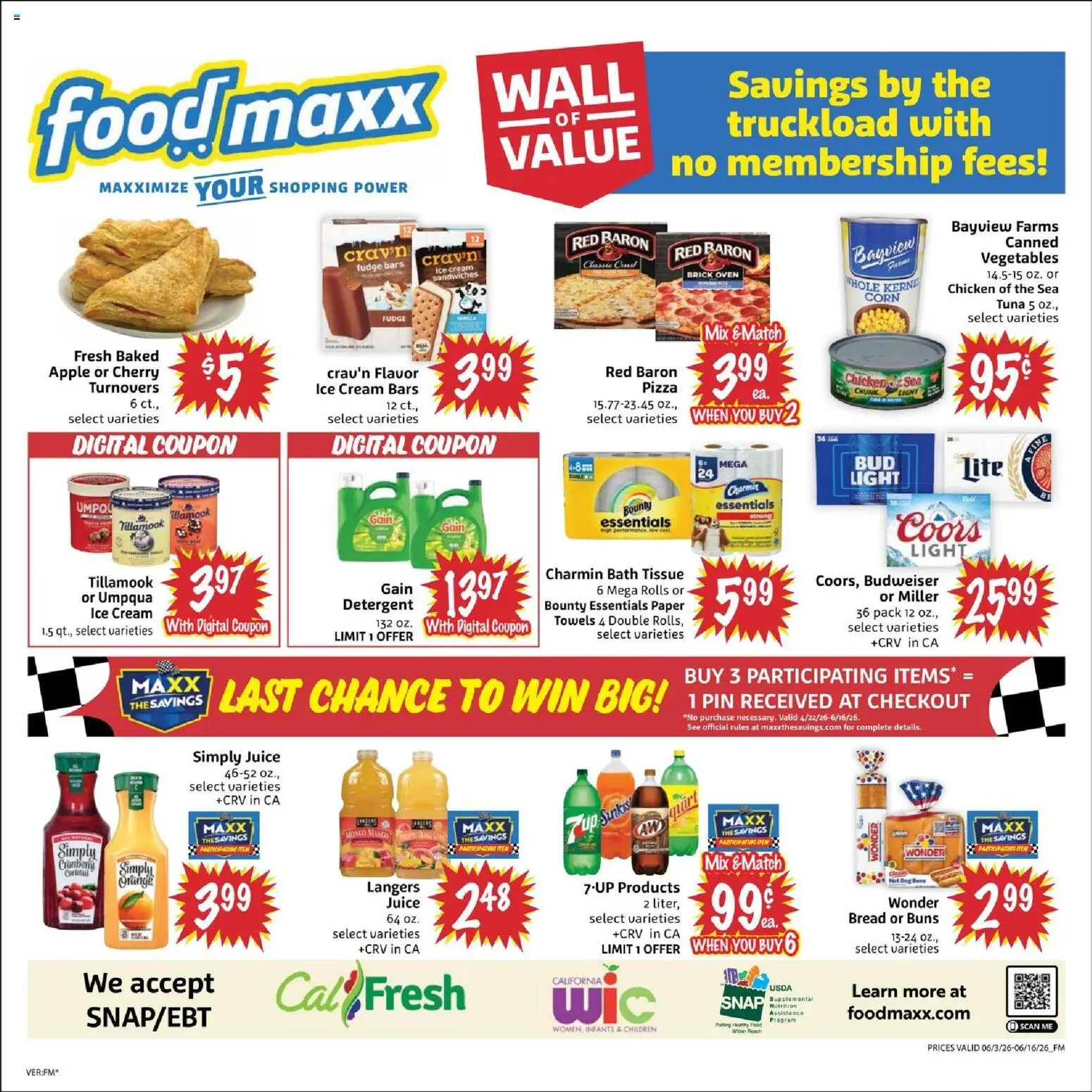 FoodMaxx Weekly Ad - valid from 03.06.2026 | Page: 2 | Products: Bath, Pizza, Juice, Vegetables