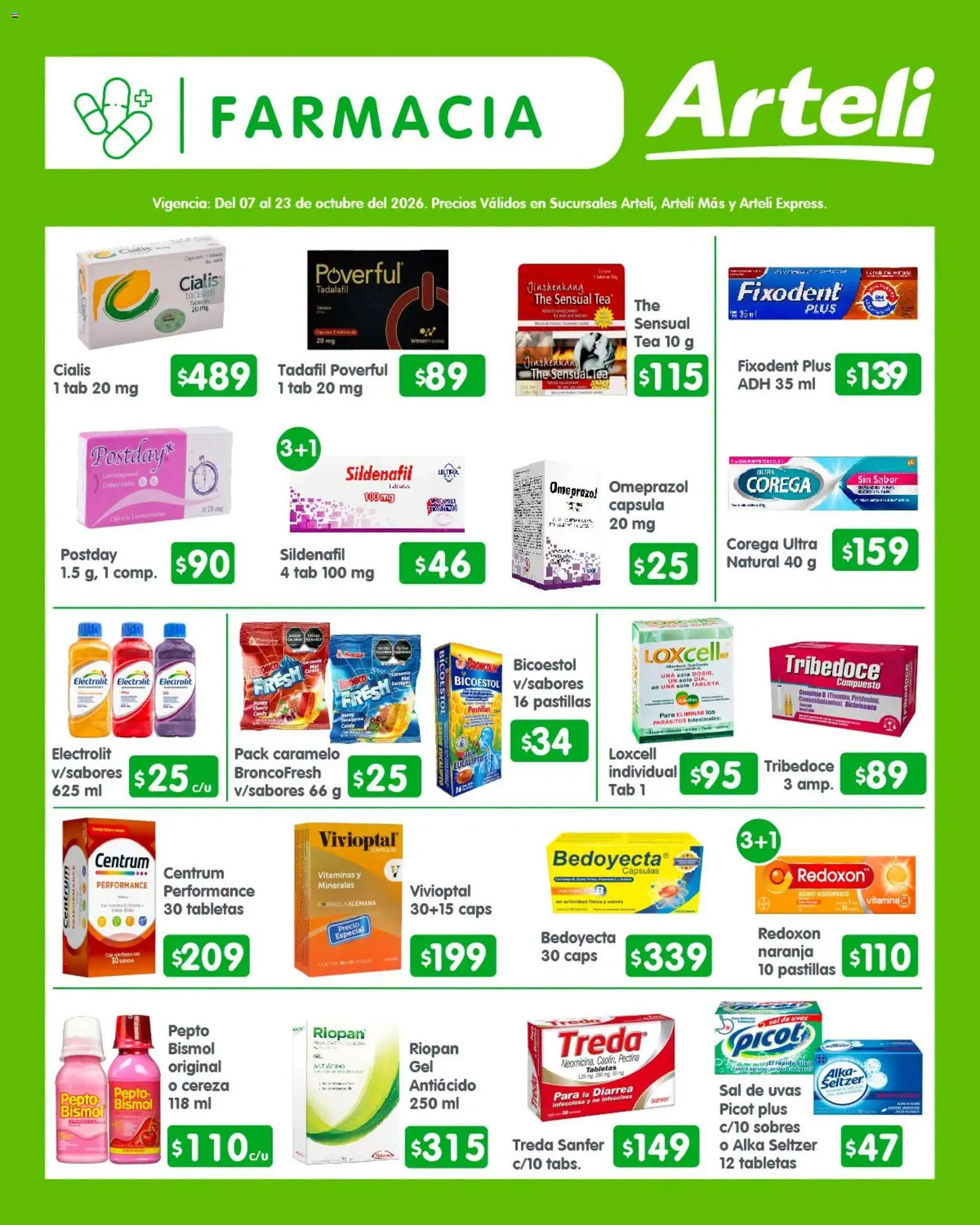 Nuevas ofertas de Arteli válidas en toda la República Mexicana desde el 07/10/2026. ¡Encuentra las mejores ofertas en Arteli folleto Quincenal! | Página: 9