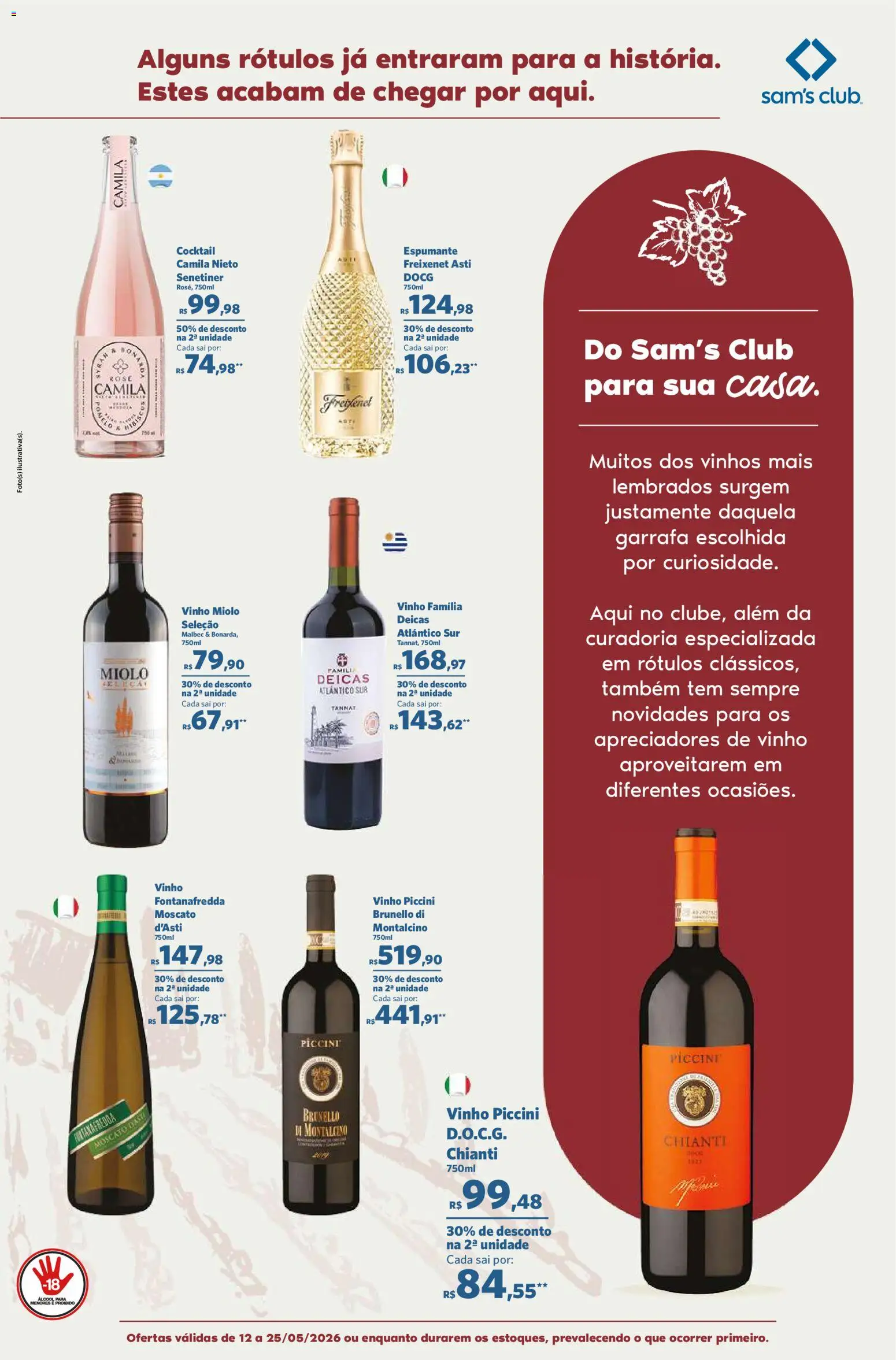 Sam's Club Folheto - válido de 12.05.2026 | Página: 3 | Produtos: Espumante, Vinho