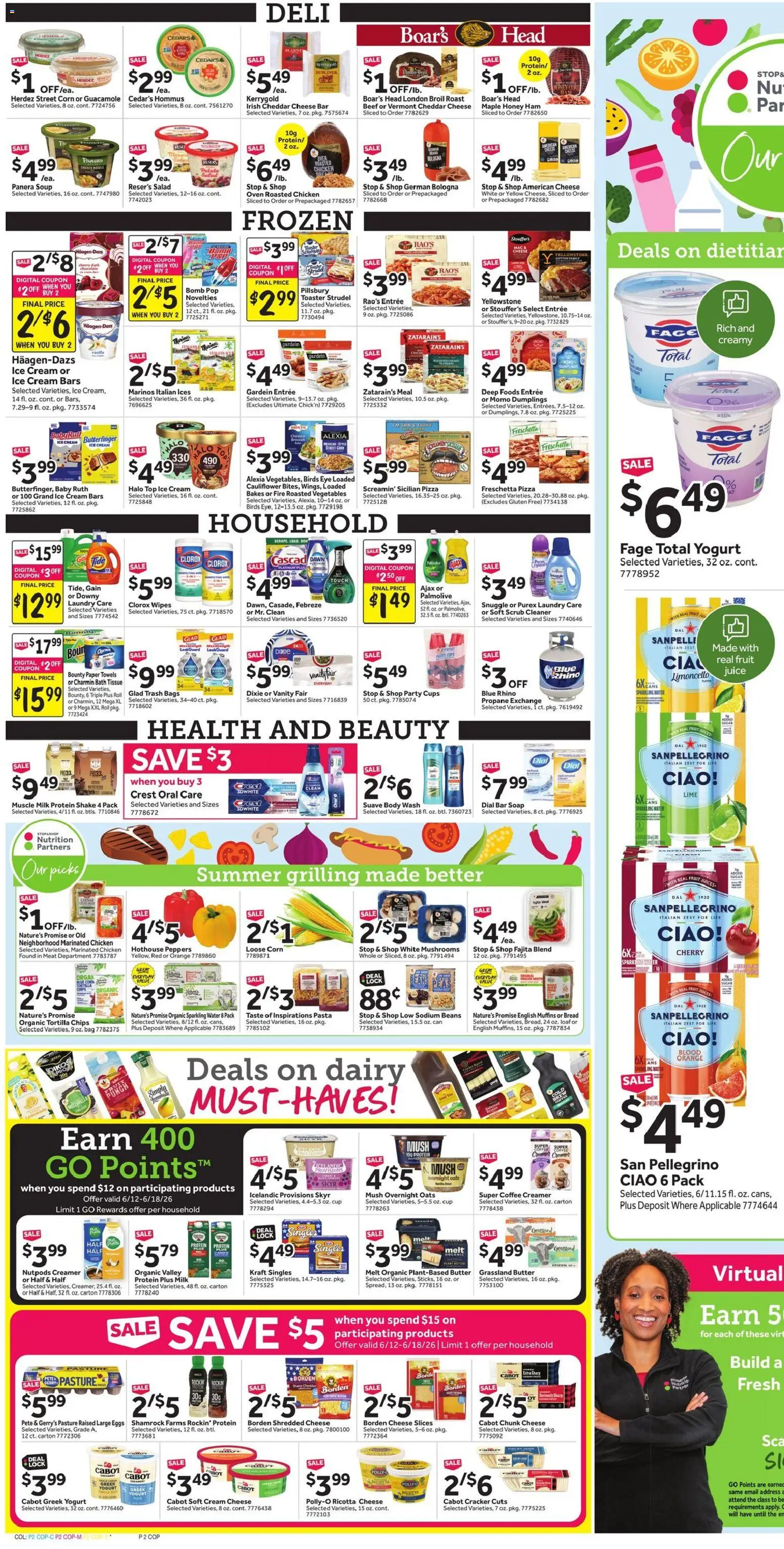 Stop & Shop Weekly Circular - CT - valid from 12.06.2026 | Page: 4 | Products: Peppers, Bath, Bread, Cauliflower