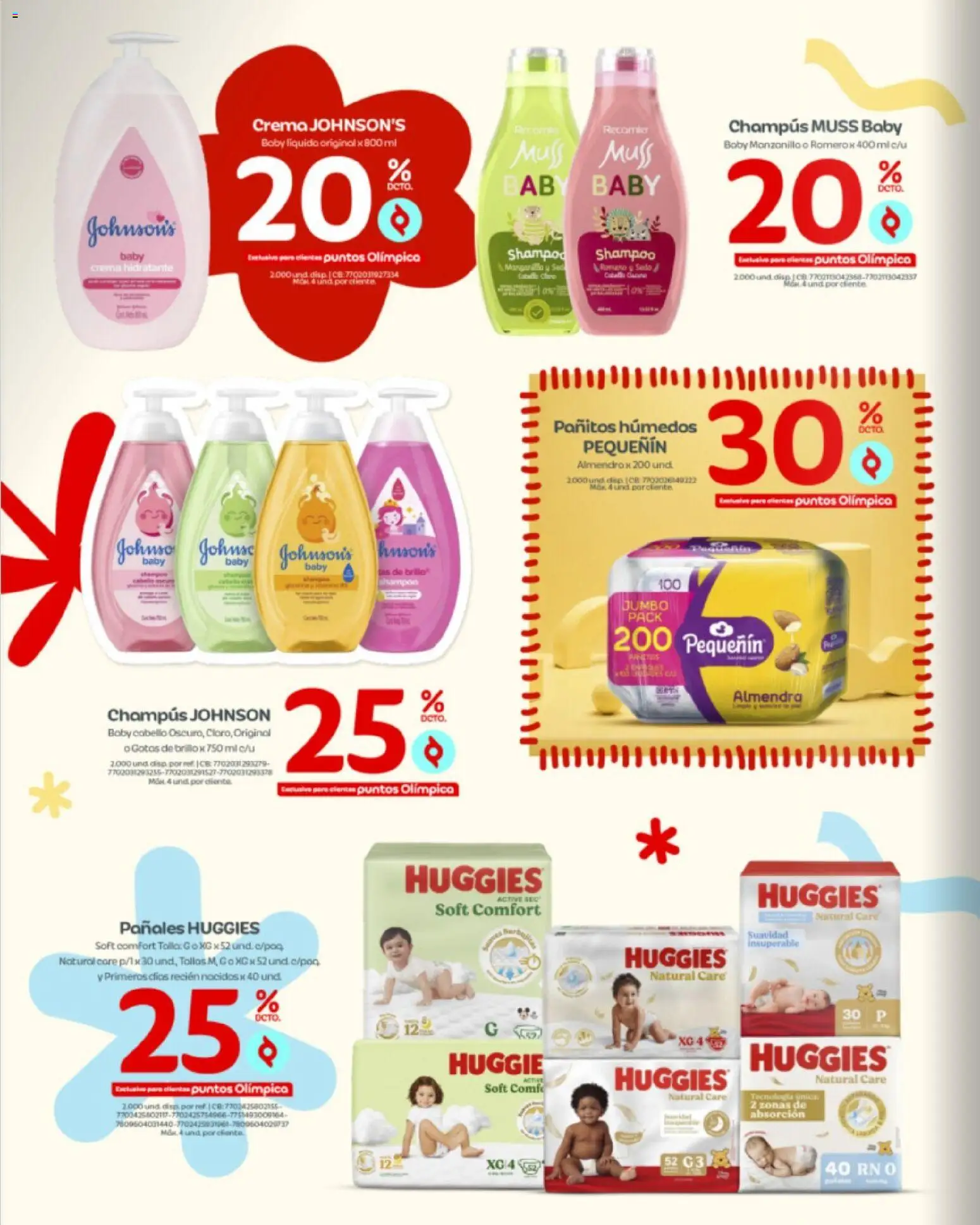 Olímpica revista - valida desde el 15/09/2026 | Página: 8 | Productos: Crema, Shampoo, Brillo, Pañales