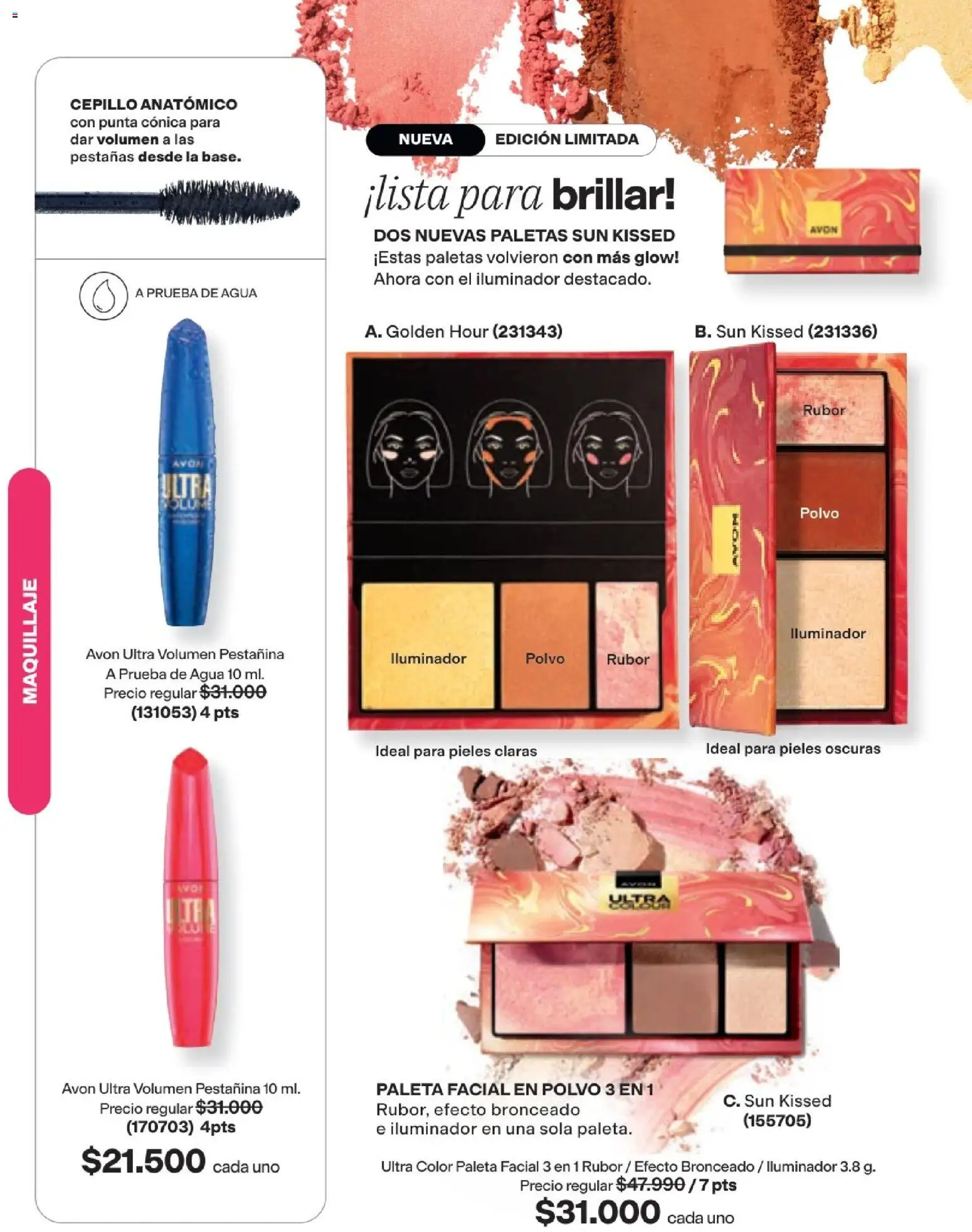Avon revista - valida desde el 19/09/2026 | Página: 27 | Productos: Agua, Rubor, Paletas, Maquillaje