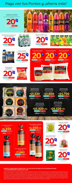 Olímpica - Más puntos, más ahorro -  Vista previa de la revista de la tienda Olímpica valido desde el 01.05.2026 | Página: 4 | Productos: Bolsa, Peso, Leche, Pan