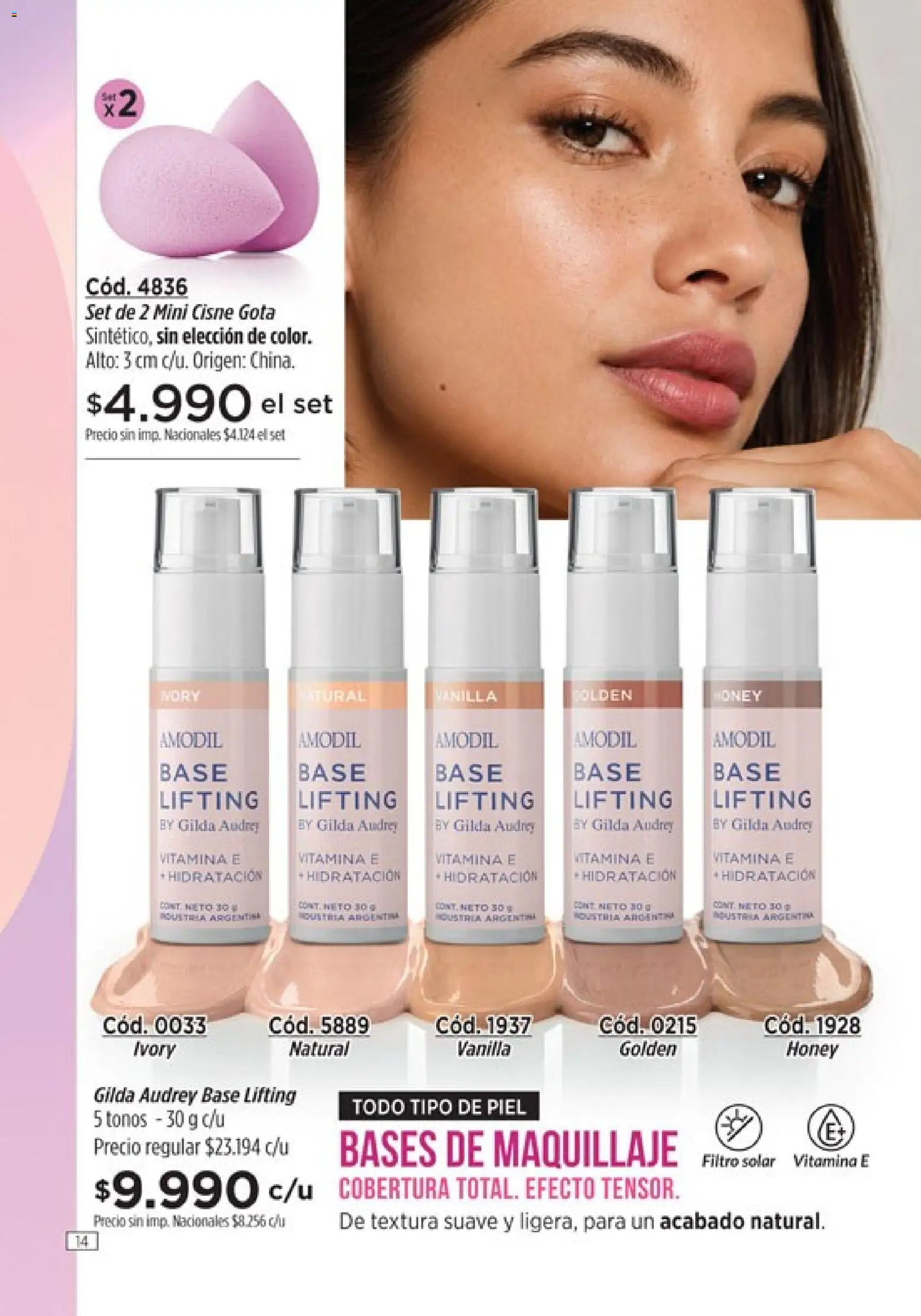 Catálogo Amodil Campaña 16 │ válido desde el 19/09/2026 | Página: 14 | Productos: Maquillaje