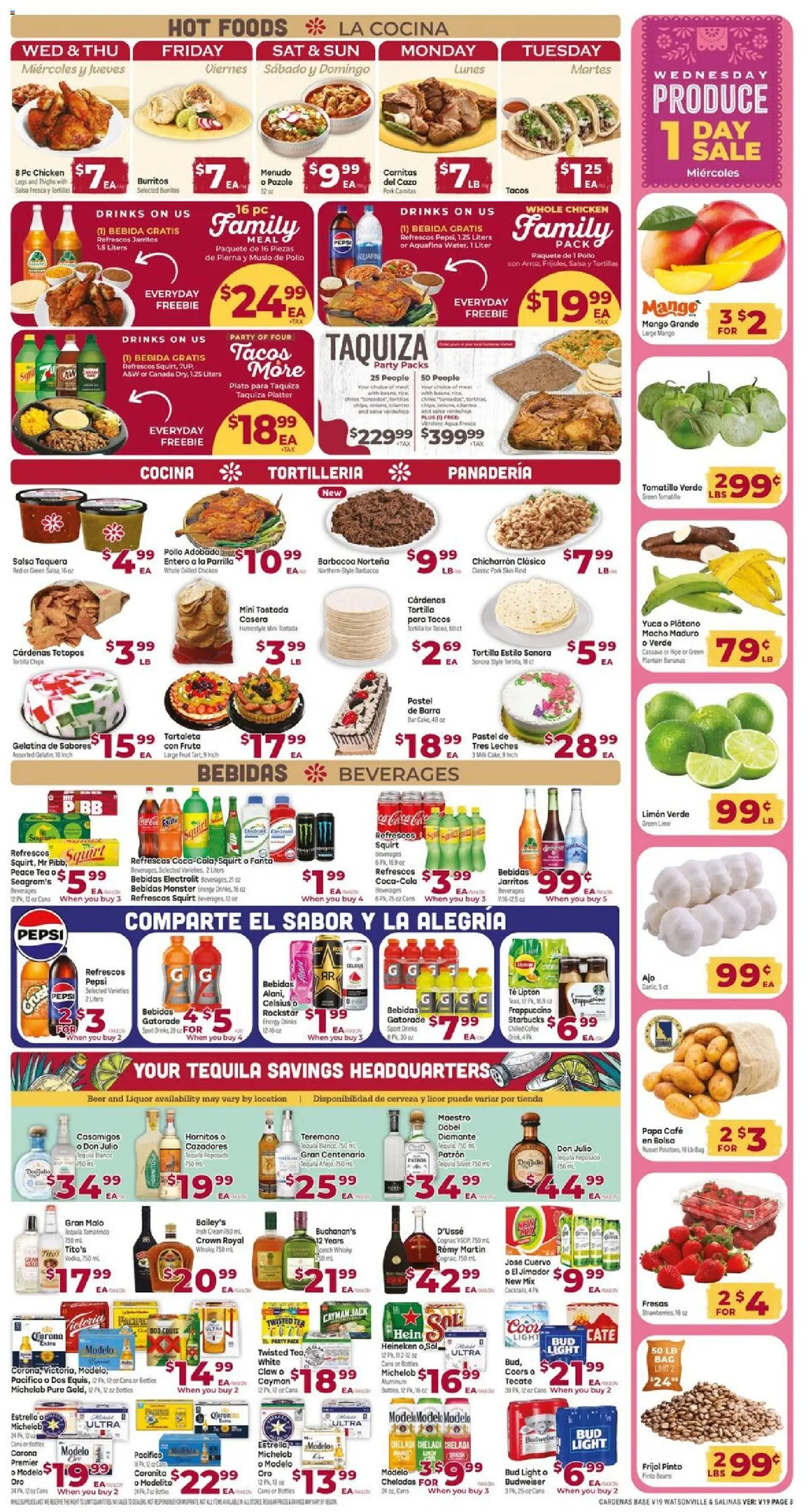 Cardenas Weekly Ad - CA - valid from 06.05.2026 | Page: 3 | Products: Milk, Bananas, Rice, Bag