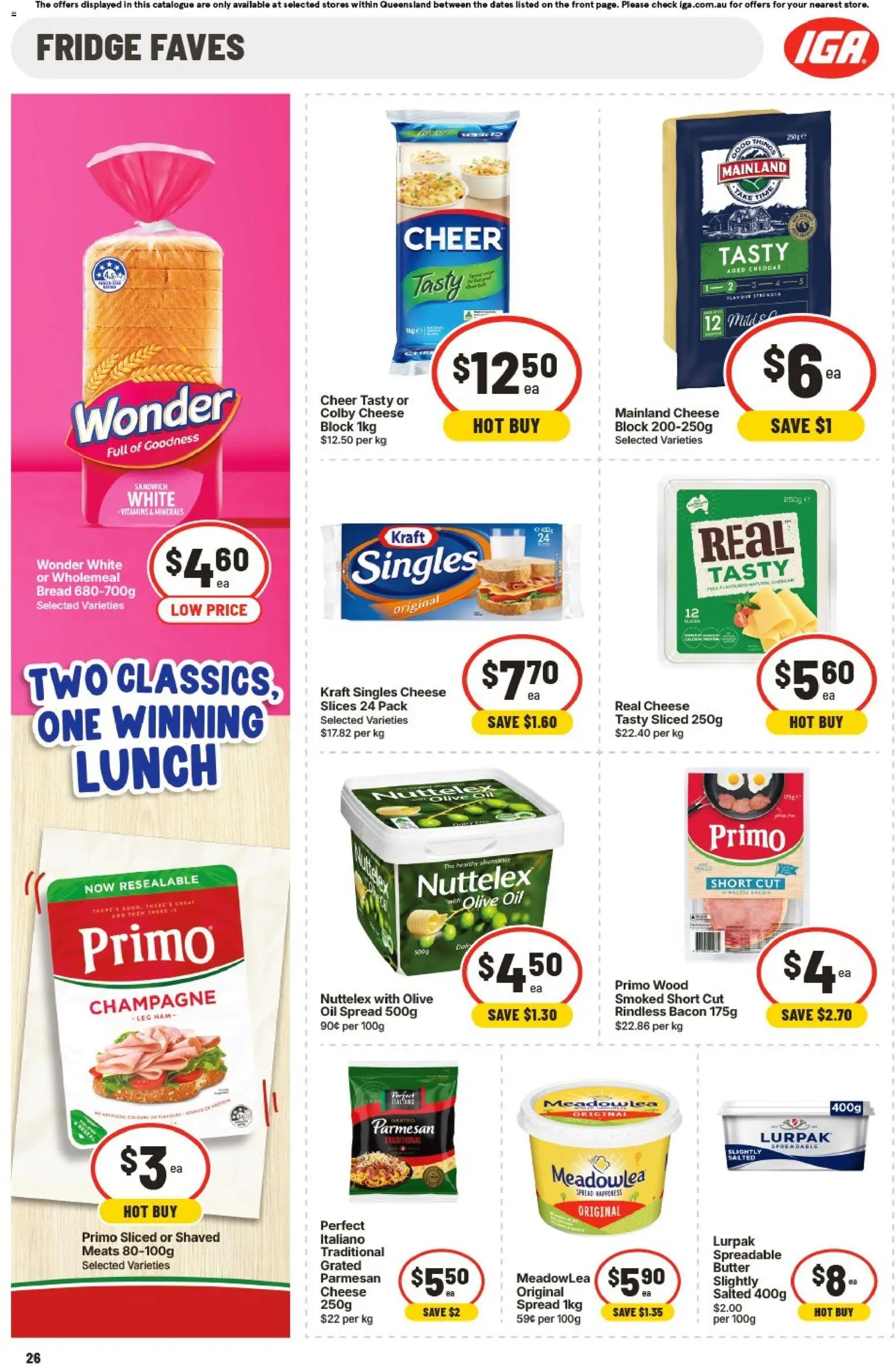 IGA catalogue - valid from 15.04.2026 | Page: 25 | Products: Cheese, Pizza, Chicken, Beef