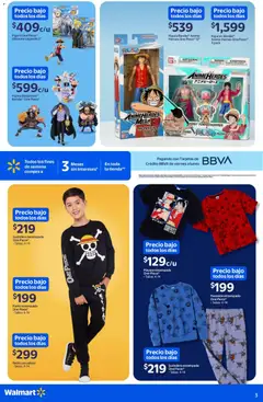 Vista previa de Walmart folleto Precios bajos, nuevo folleto de la tienda, válido en México a partir del 23.04.2026 | Página: 3 | Productos: Tenis, Sudadera, Playera, Pants