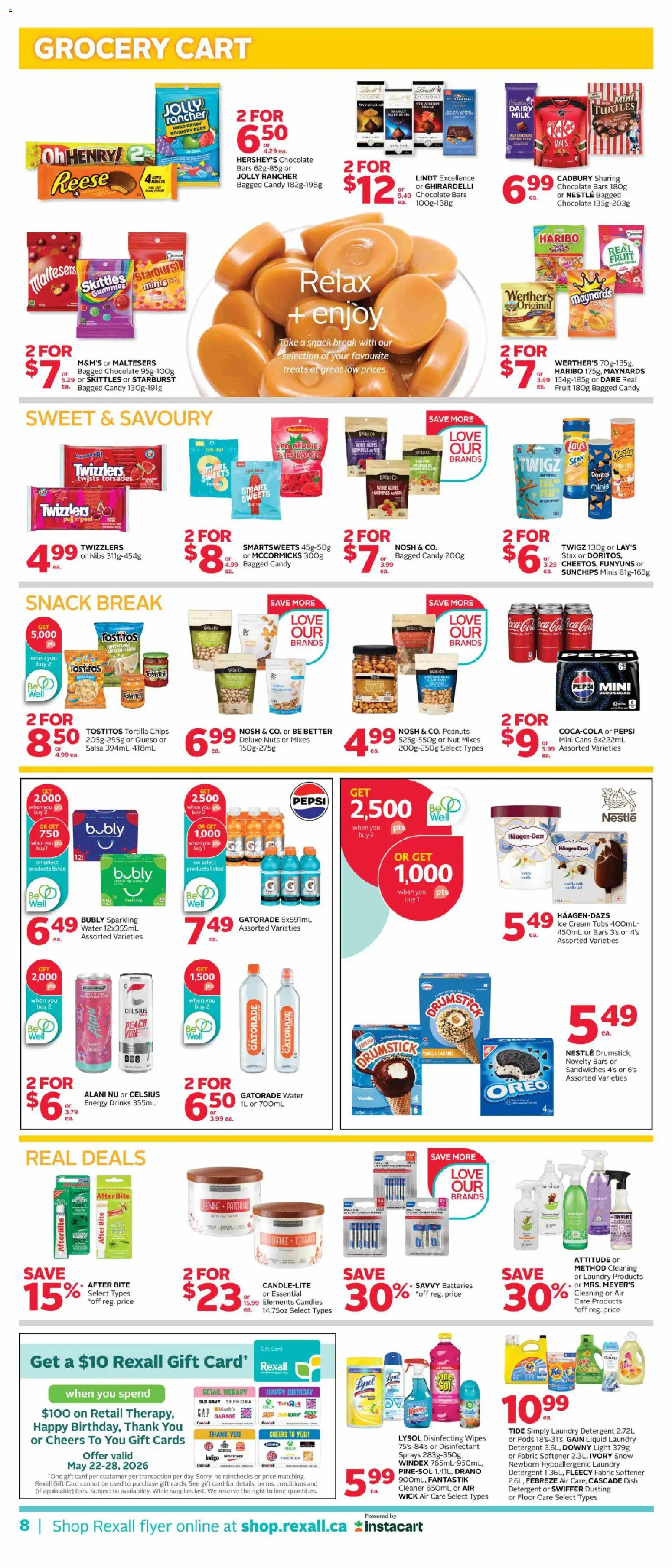 Rexall flyer valid from 22.05.2026 | Page: 17 | Products: Nuts, Ice cream, Xbox, Fabric softener