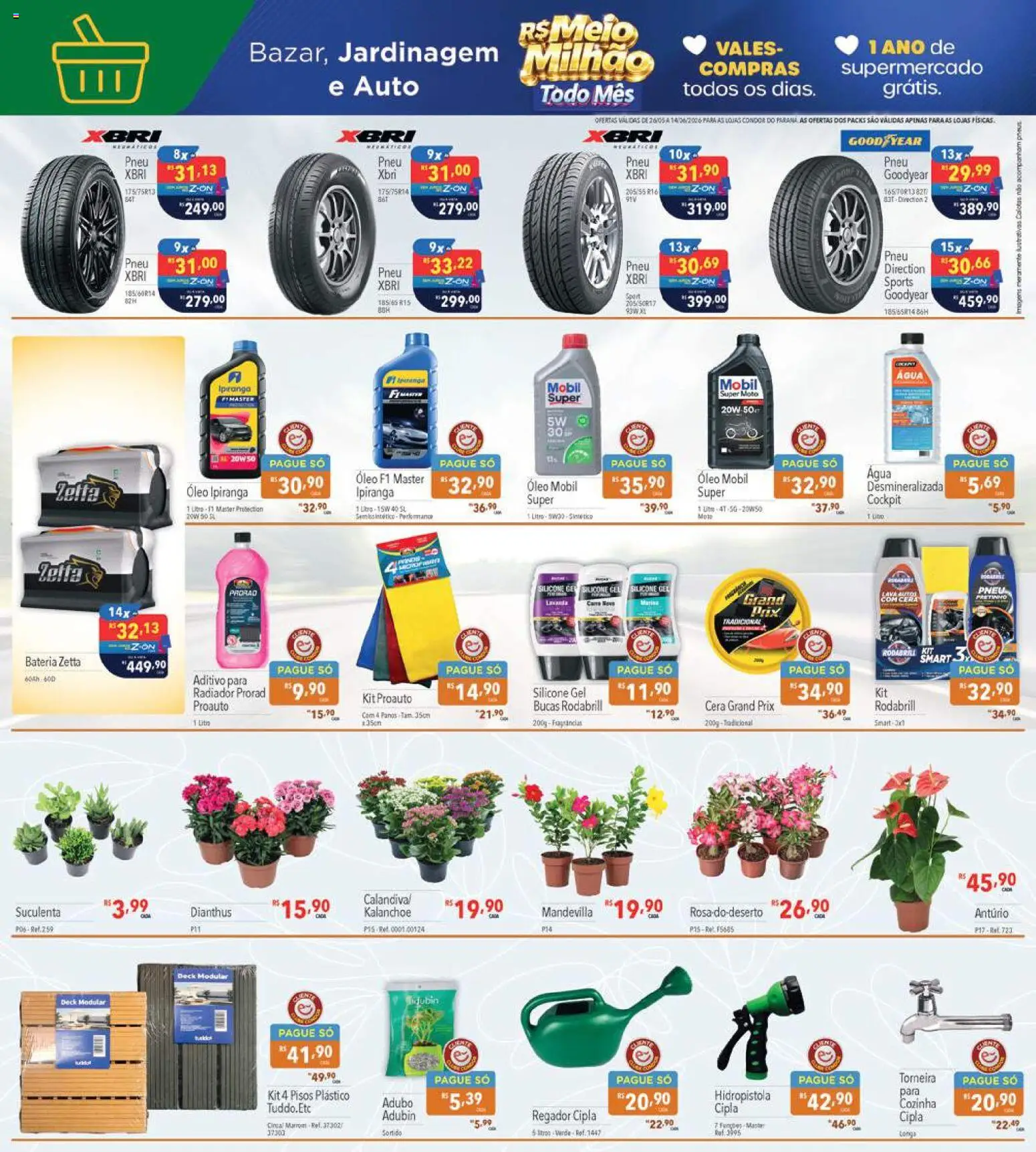 Supermercados Condor Folheto - válido de 26.05.2026 | Página: 28 | Produtos: Radiador, Bateria, Torneira, Cera